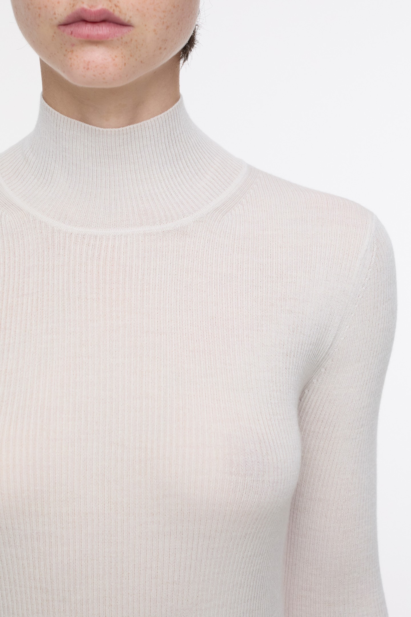 ROLLI LONG SLEEVE KNITS PEARL BEIGE 3
