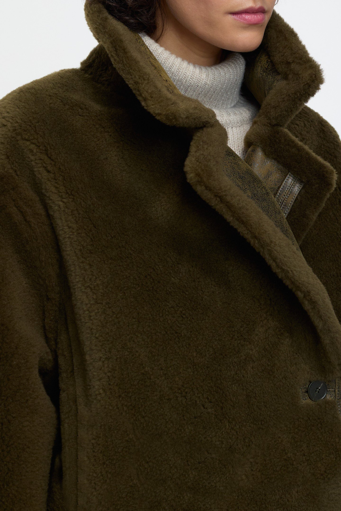 SHEARLING COAT JACKET VER GREEN 3