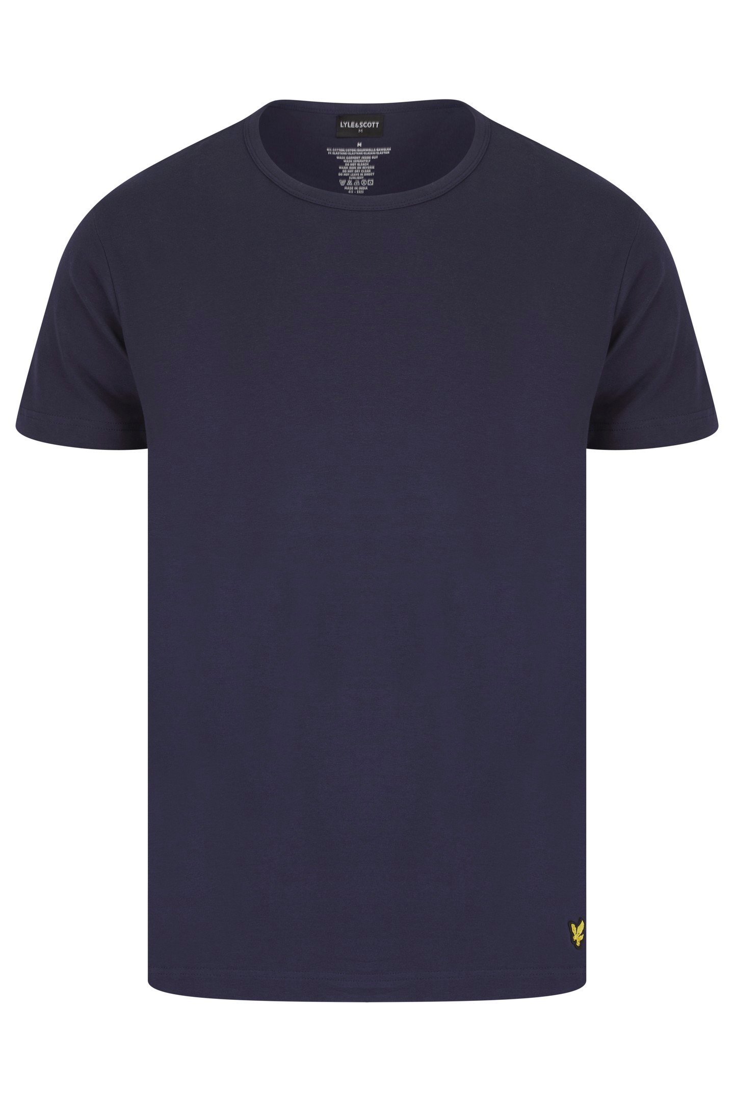 KYLE SHORT SLEEVE TEE AND WOVEN SHORT SLEEP SET PEACOAT/RUNY 2