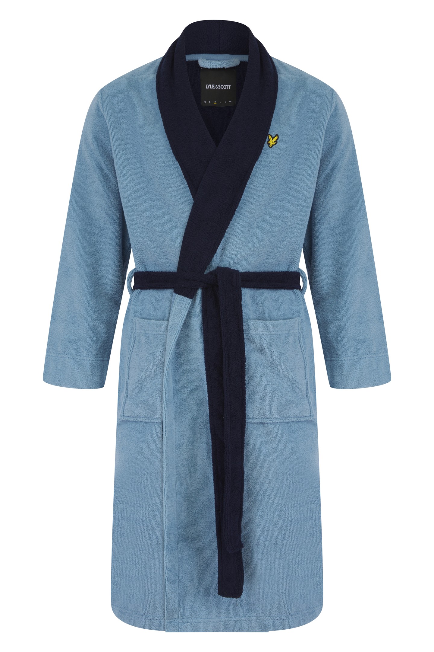 ADRIAN BATHROBE CORONET BLUE - PEACOAT 1