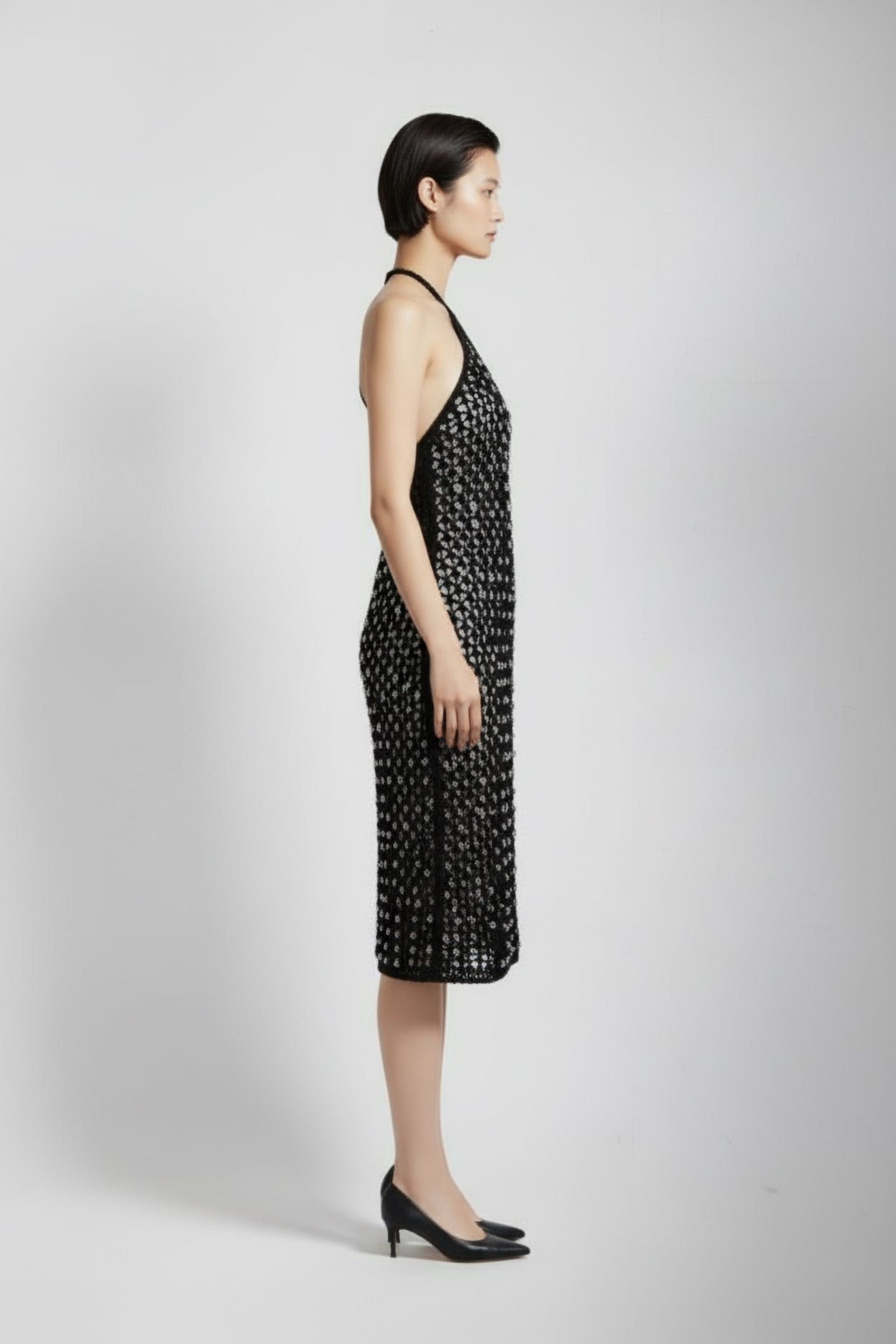 COPERNI – BEADED KNITTED DRESS BLACK 2
