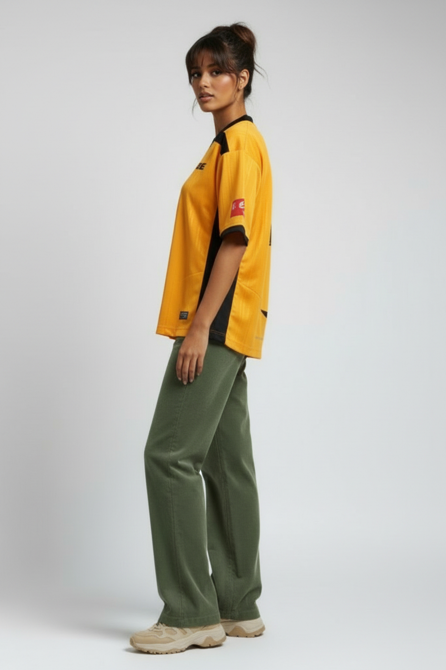 MARTINE ROSE – PRINTED FOOTBALL TOP YELLOW 3