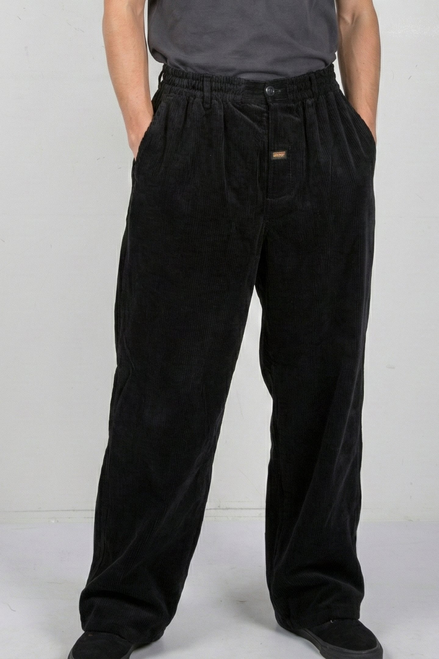 MARTINE ROSE – EXTREME WIDE LEG TAILORED TROUSER BLACK 1