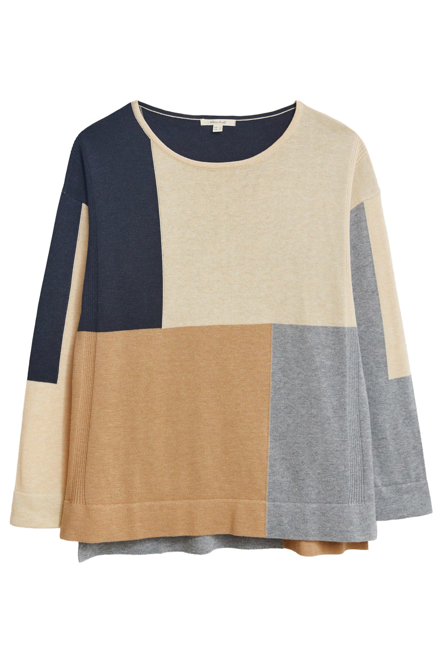OLIVIA COLOURBLOCK JUMPER TAN MULTI 1