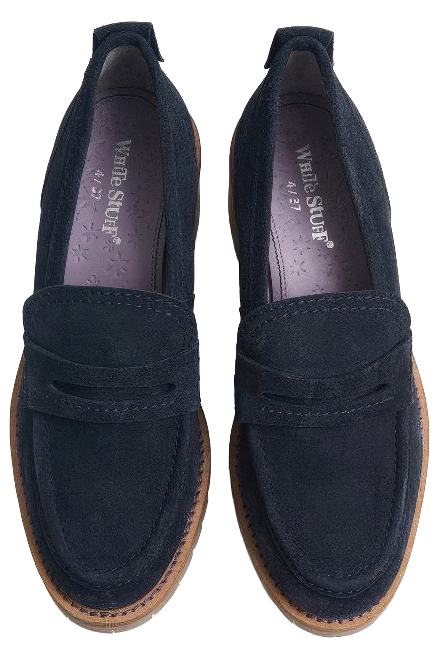 GIGI HEELED LOAFER NAVY 5