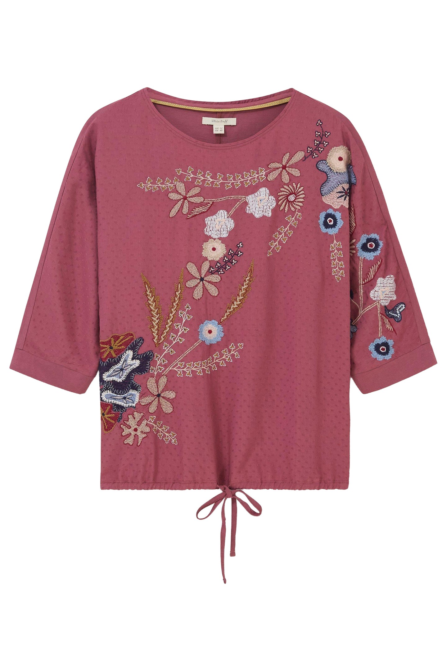 COPENHAGEN TIE HEM TOP PINK MULTI 3