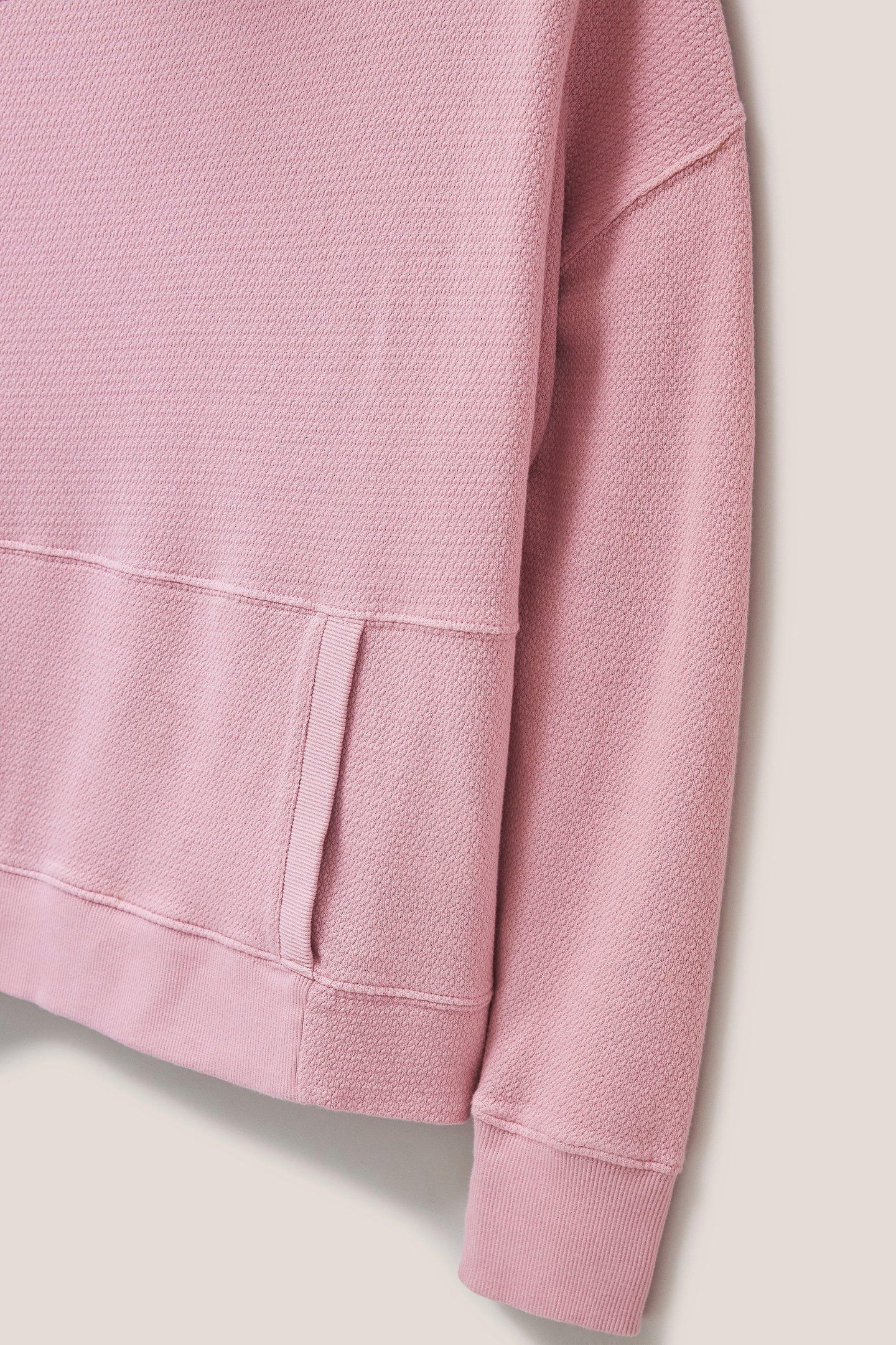 FUNNEL SWEAT TOP DARK PINK 4