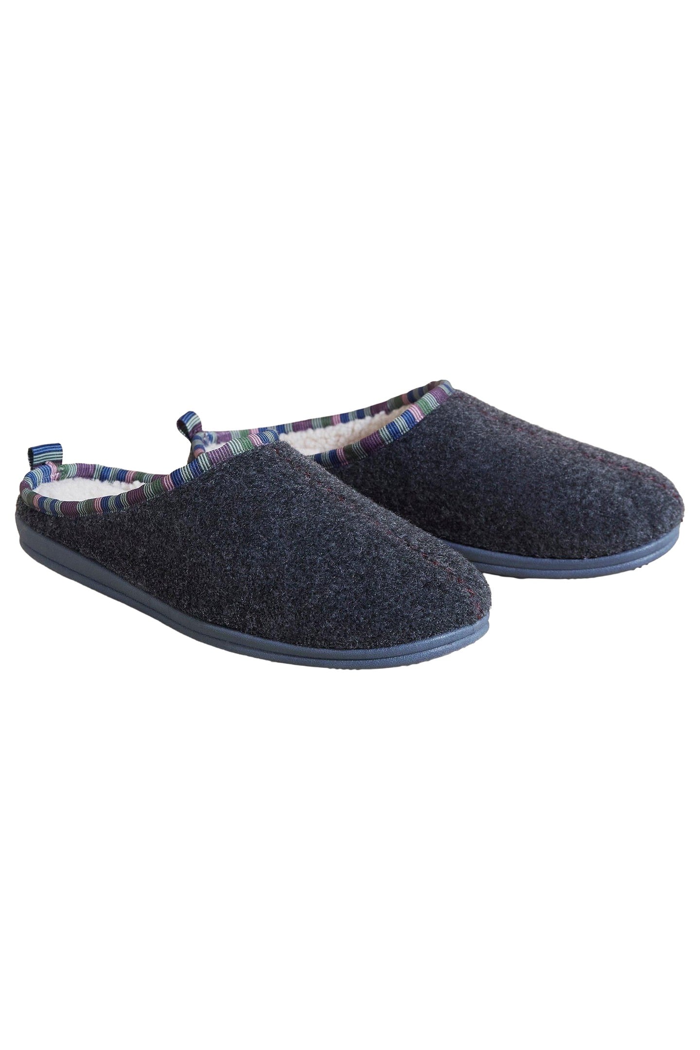 FELT LOUNGE MULE DARK GREY 2