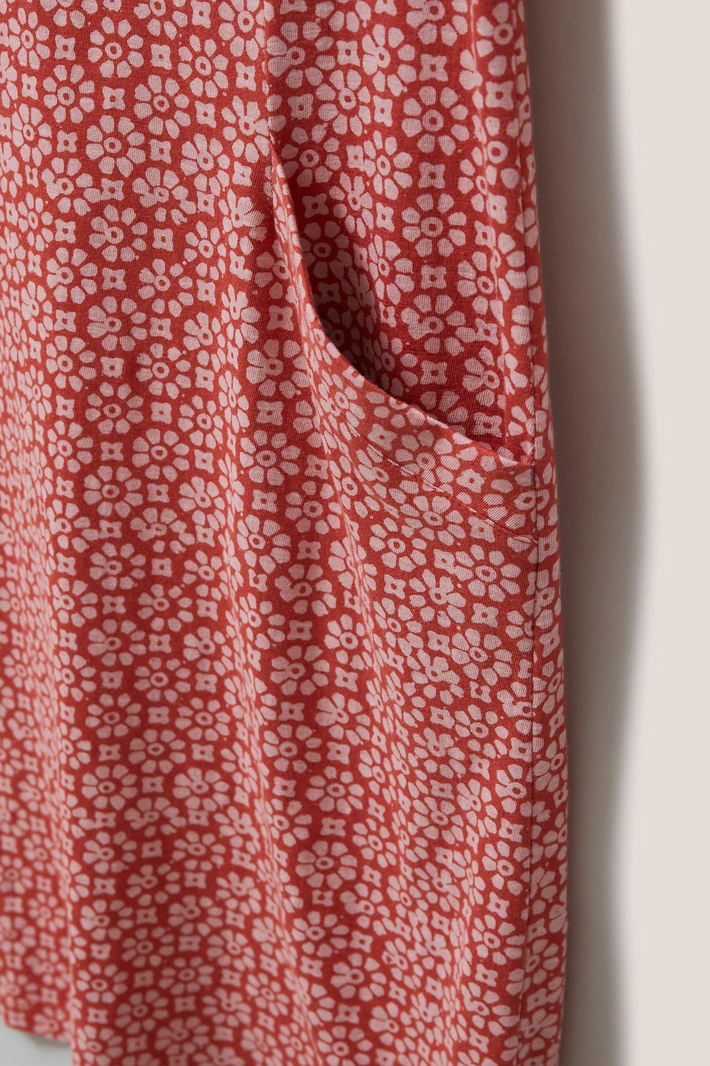 SELINA FAIRTRADE DRESS ORANGE MULTI 3