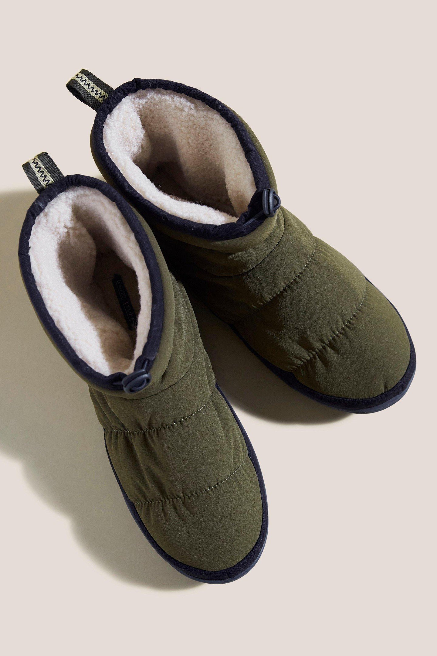 PUFFER NYLON BOOTIE KHAKI GREEN 1