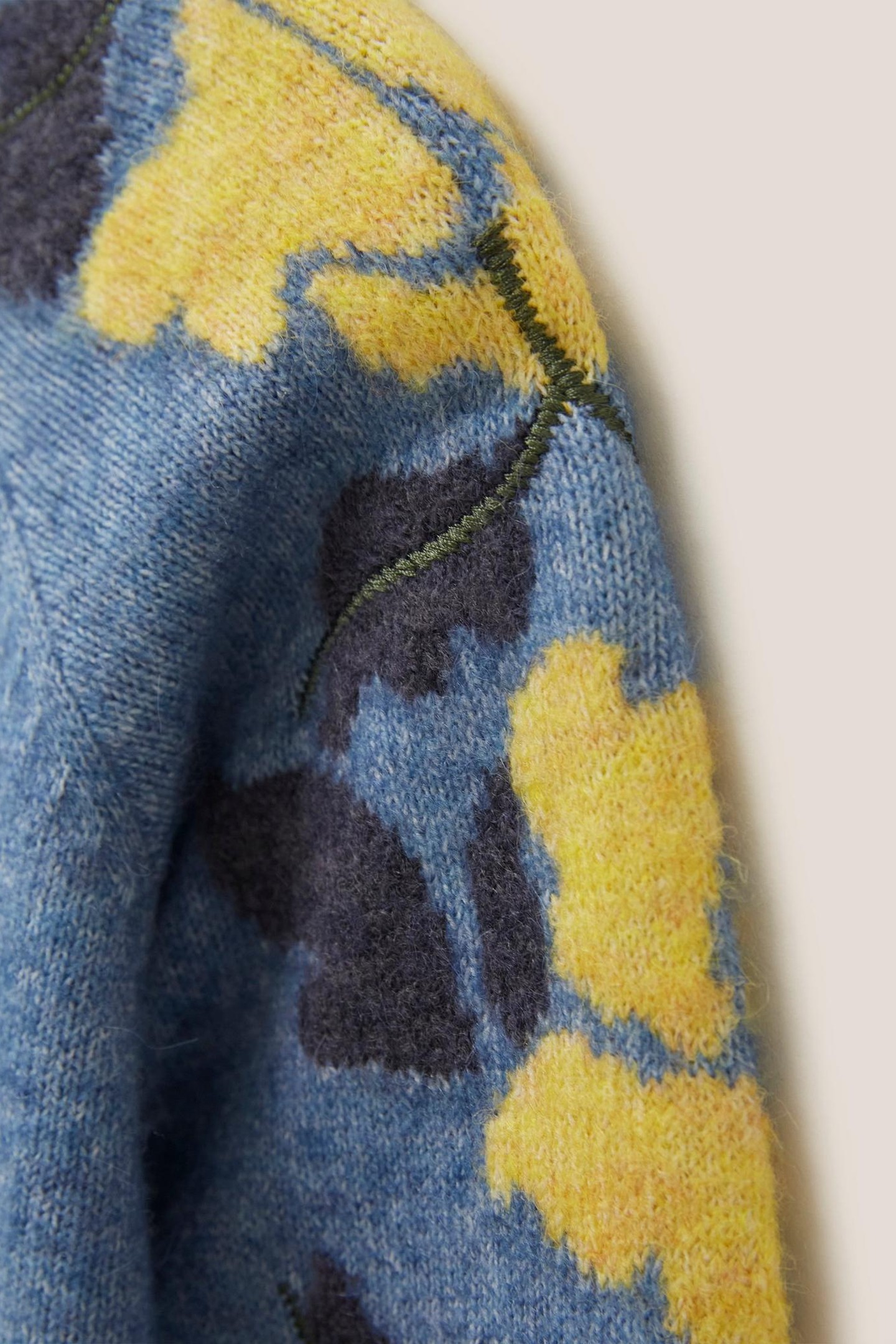 TRAILING FLORAL CARDI MID TEAL 4