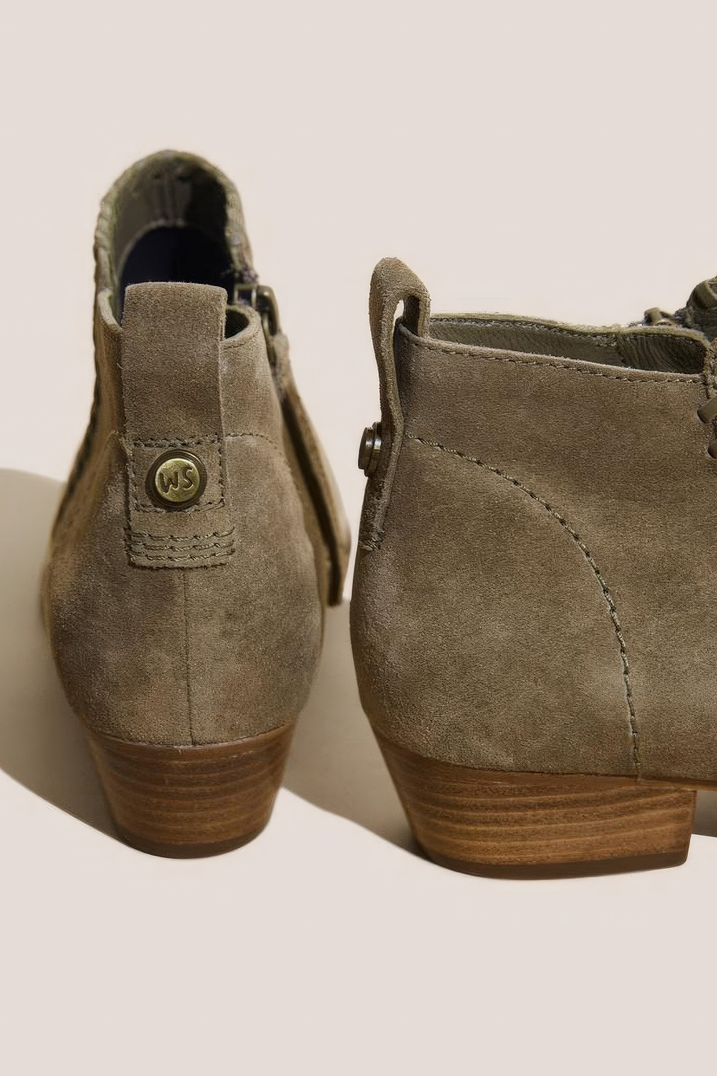 WILLOW SUEDE ANKLE BOOT DUSTY GREEN 3