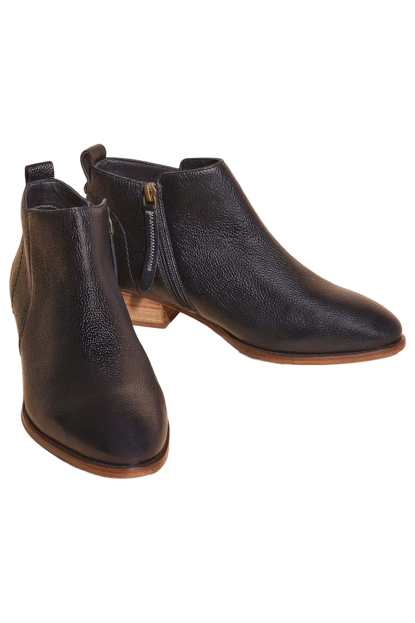 WILLOW LEATHER ANKLE BOOT PURE BLACK 5