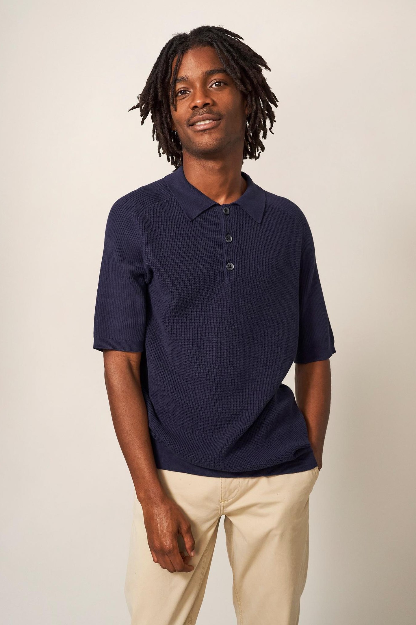 BARMOUTH SHORT SLEEVE POLO DARK NAVY 1