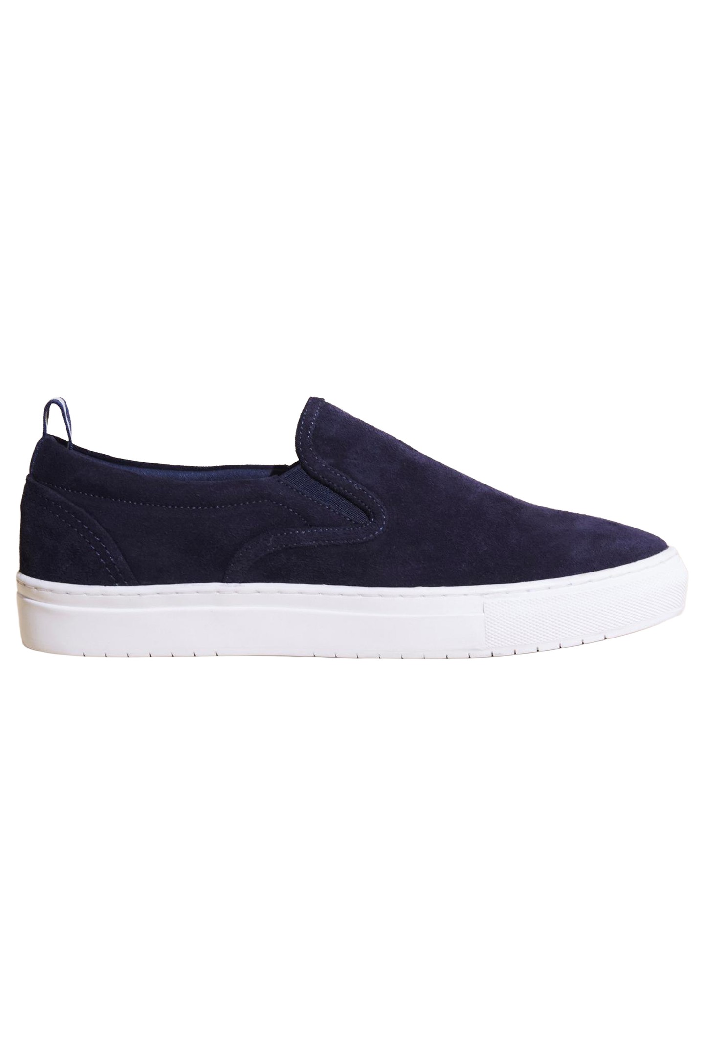 SUEDE SLIP ON TRAINER NAVY MULTI 2