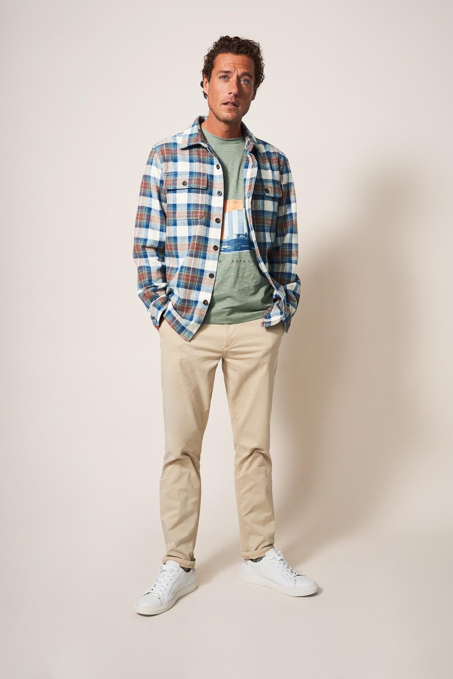 DARWEN CHECK OVERSHIRT BROWN MULTI 1