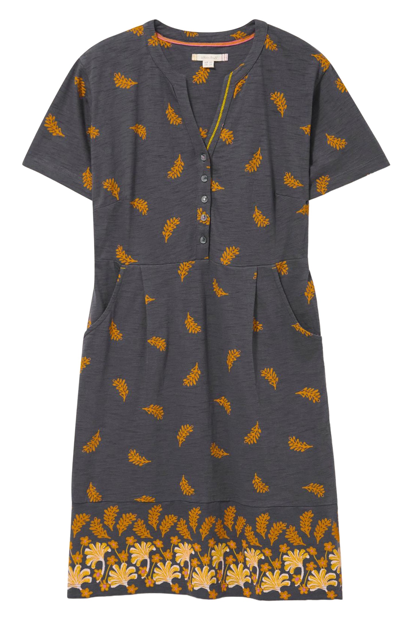 TAMMY COTTON JERSEY DRESS GREY MULTI 3