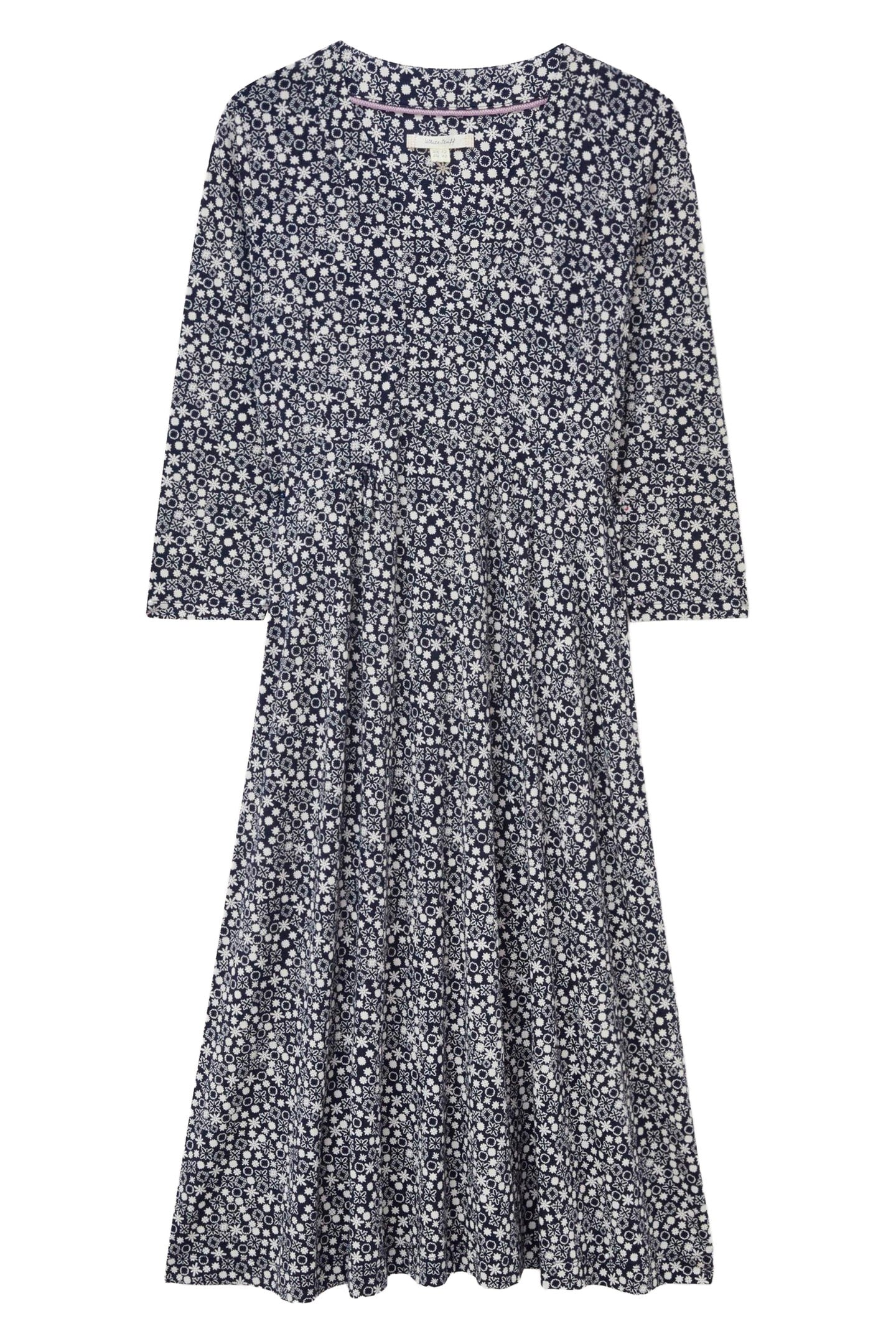 ESME JERSEY MIDI DRESS BLUE MULTI 2