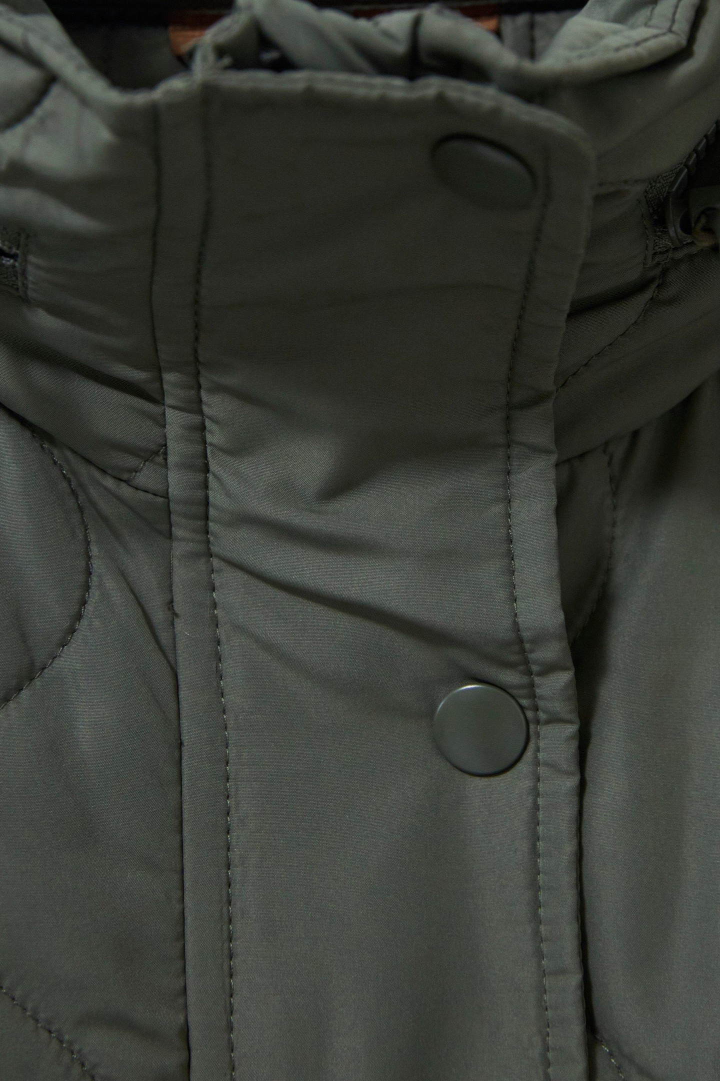 MOLLY QUILTED COAT KHAKI GREEN 4