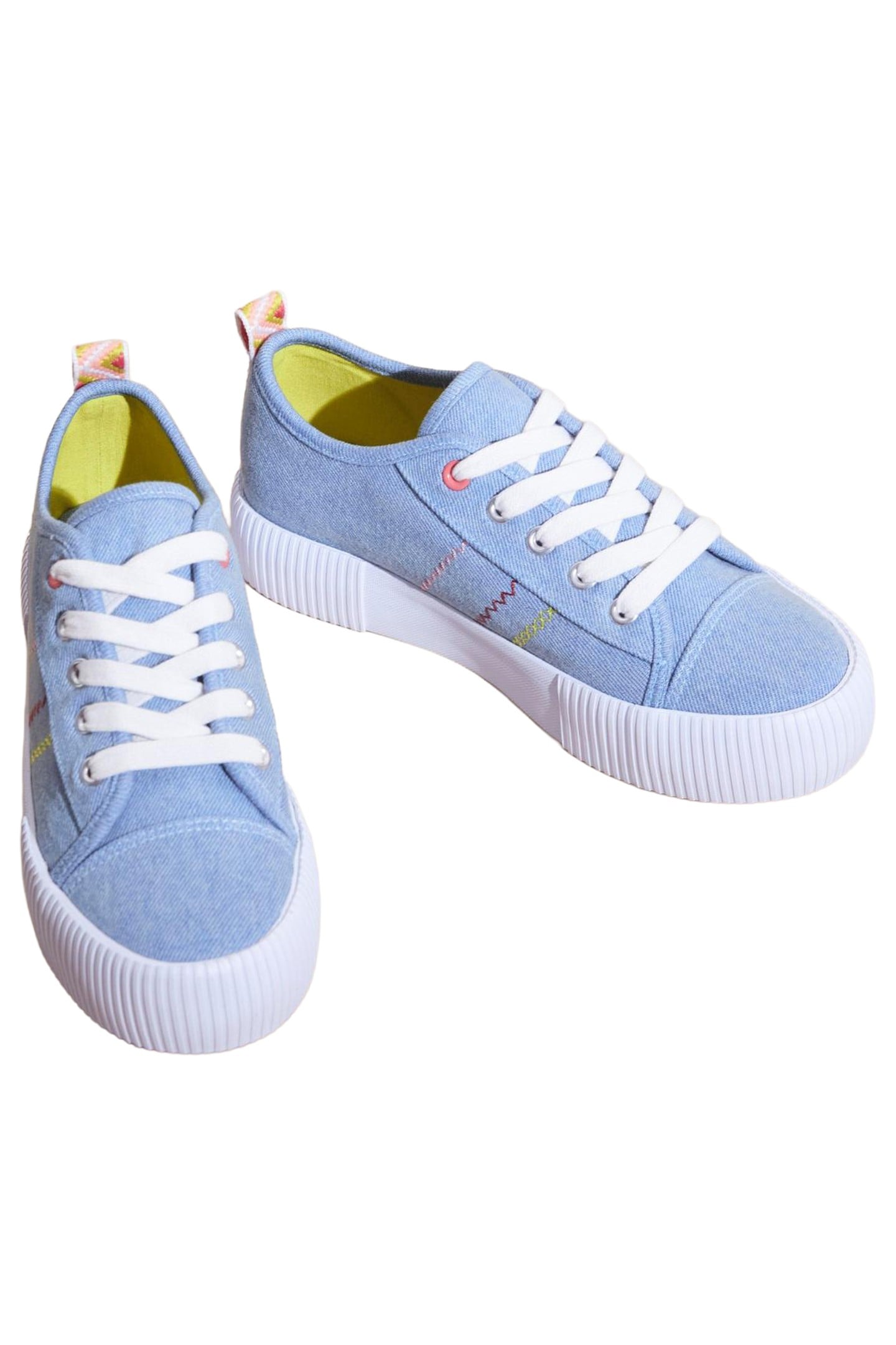 PIPER FLATFORM PLIMSOLL CHAMBRAY BLUE 2