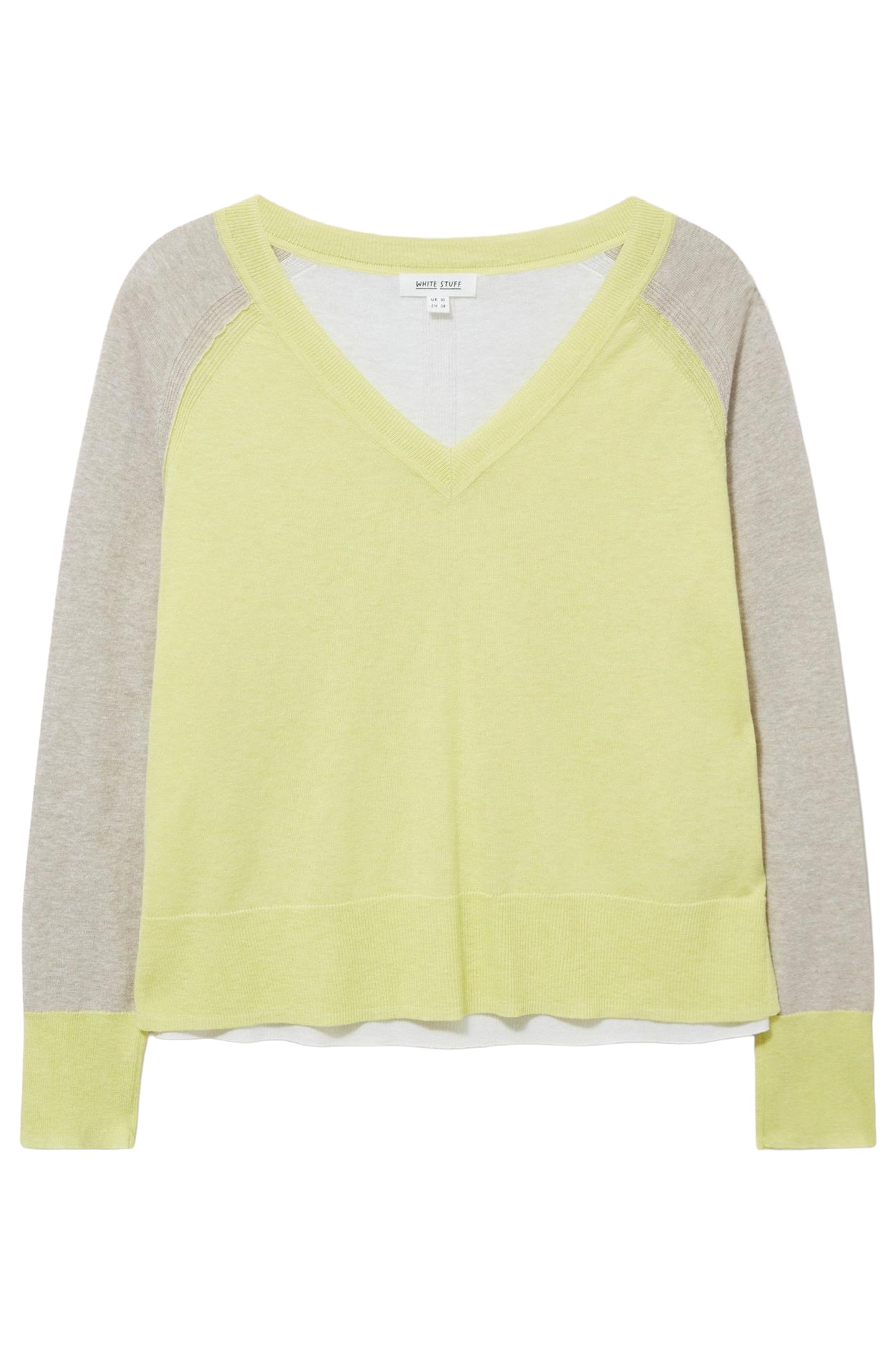 CARRIE COLOURBLOCK JUMPER YELLOW MULTI 3