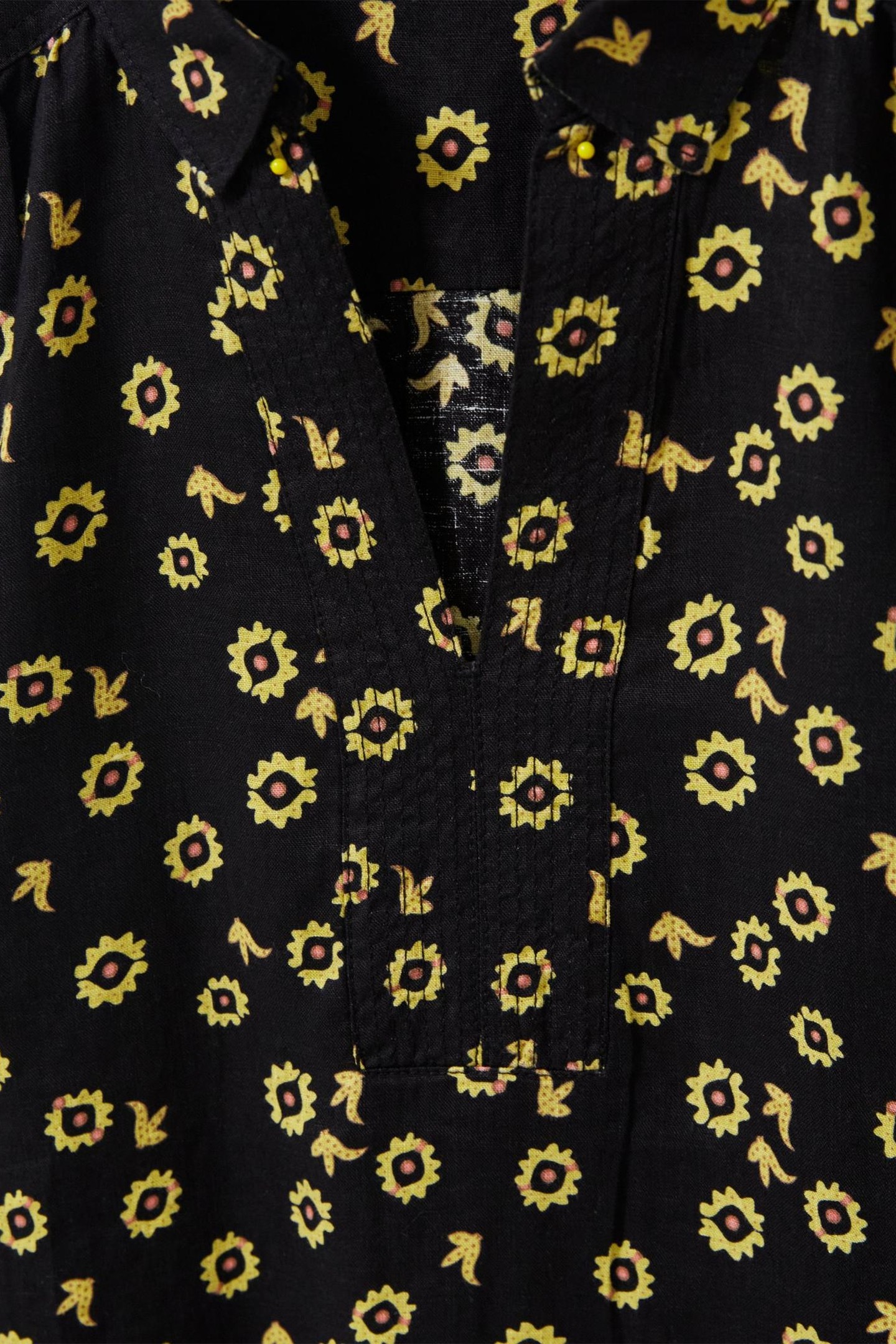 BLAIRE LINEN TUNIC BLACK MULTI 4