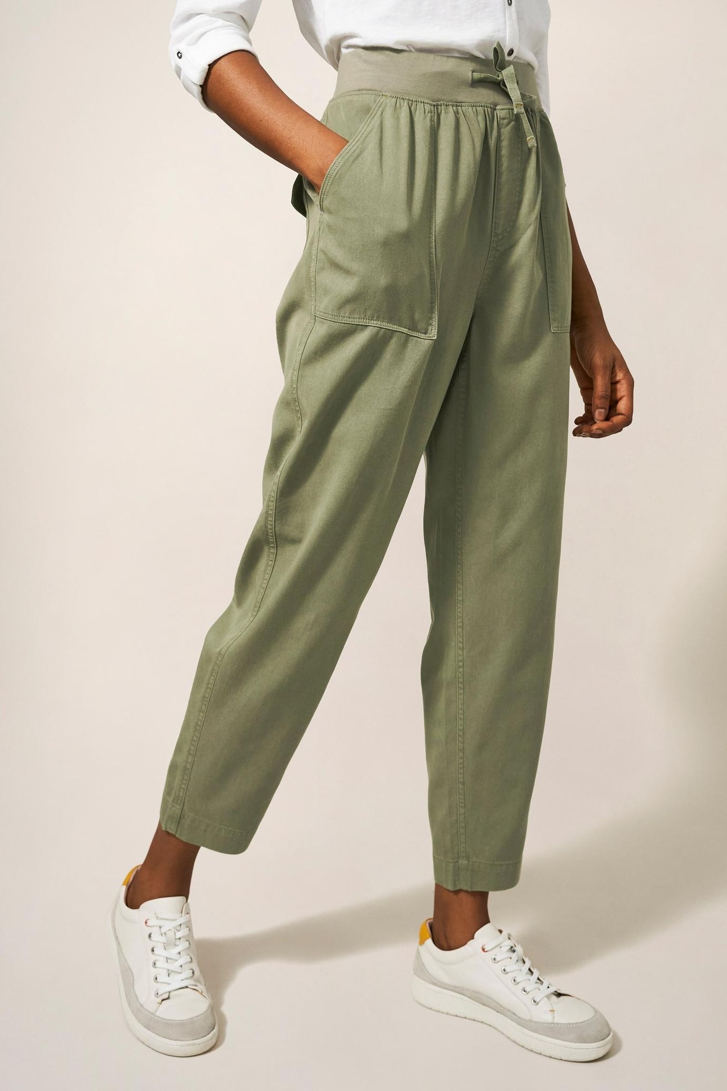 FREDERIKA TROUSER MID GREEN 1