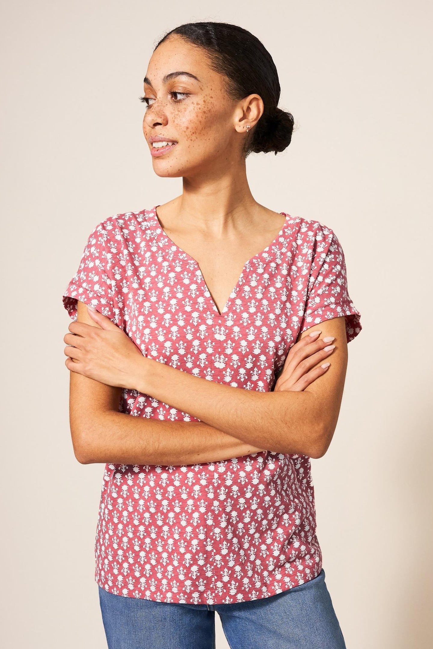 NELLY PRINT TEE PINK PRINT 1