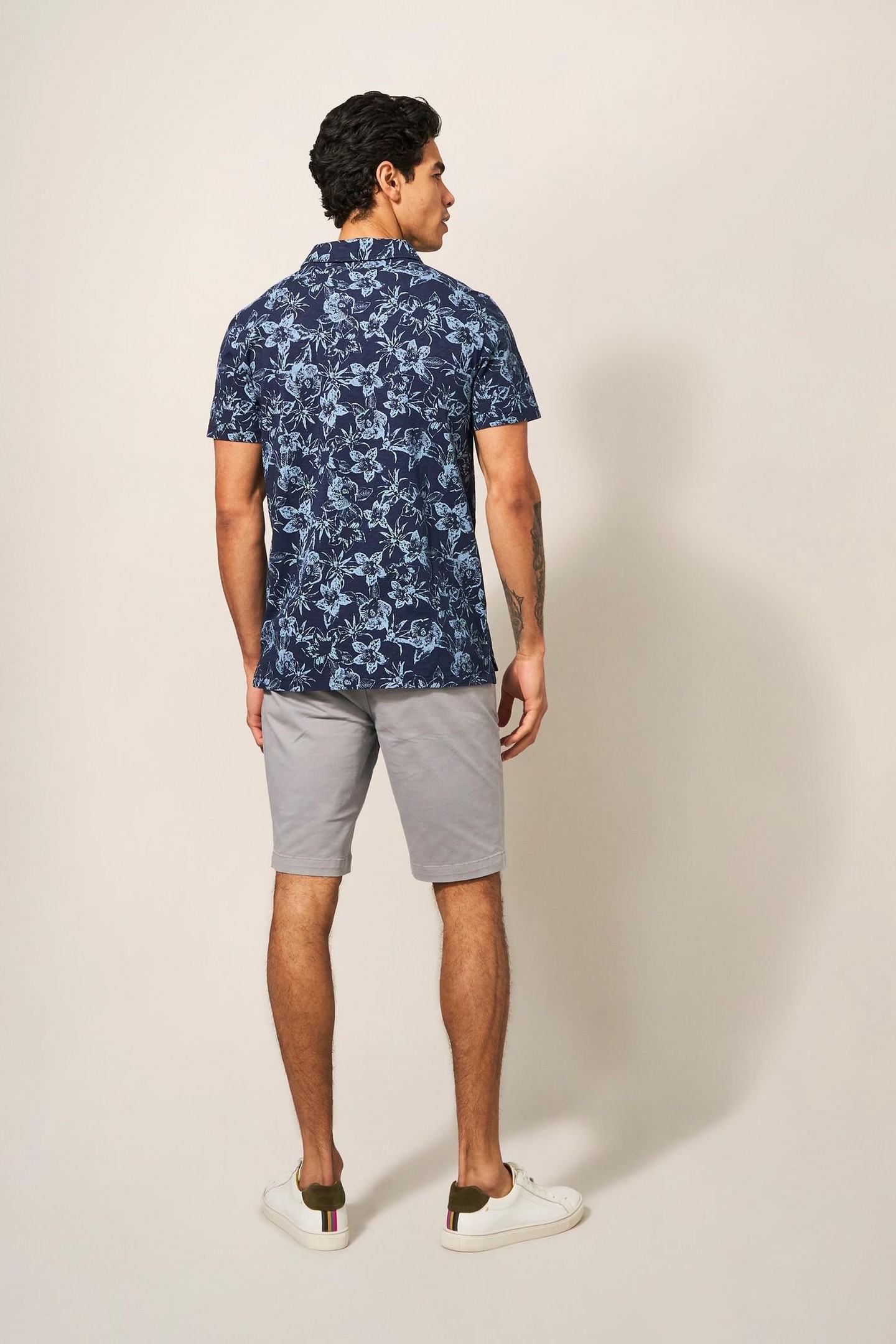 SUTTON SLIM FIT CHINO SHORT LIGHT GREY 2