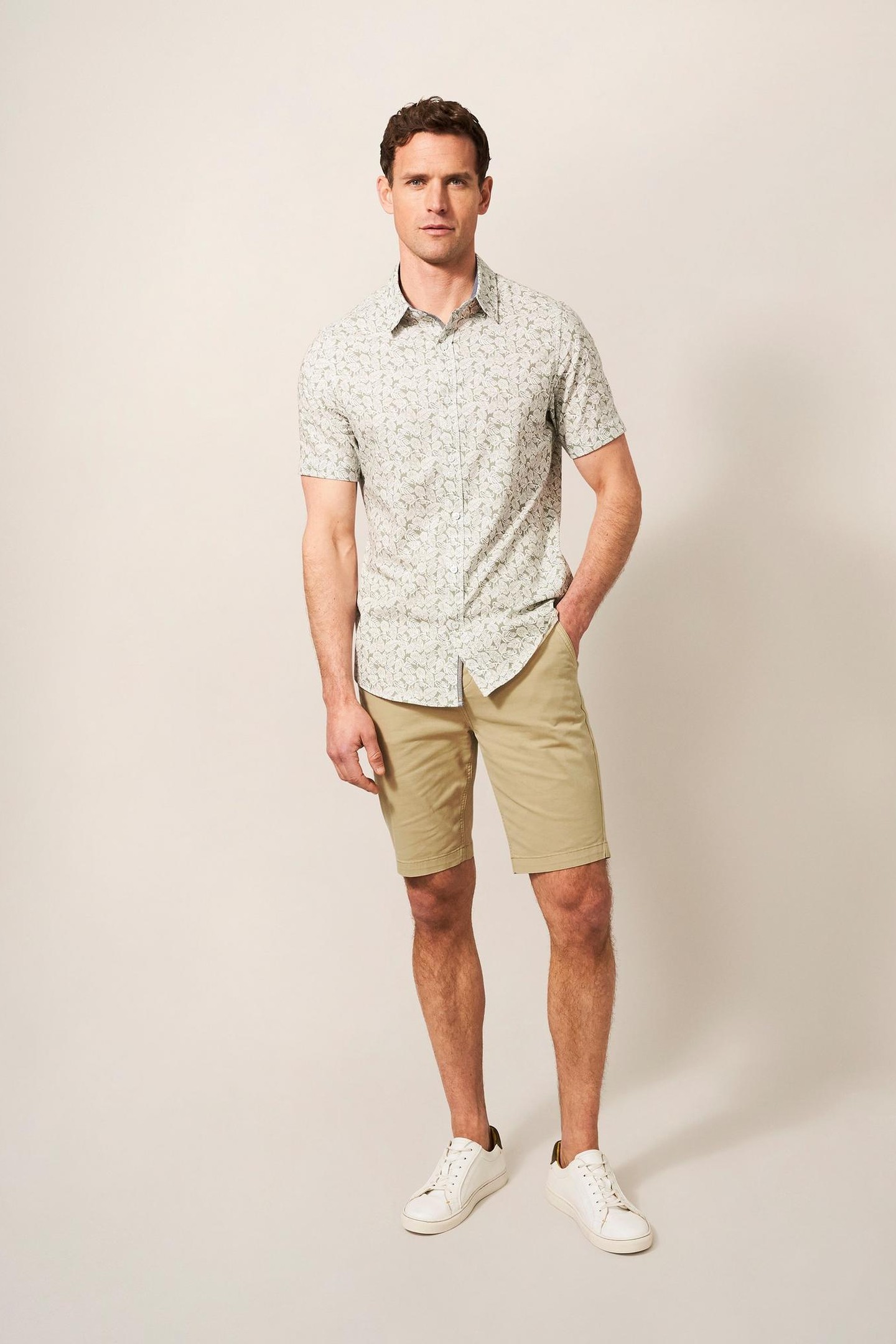 SUTTON SLIM FIT CHINO SHORT LIGHT NATURAL 1