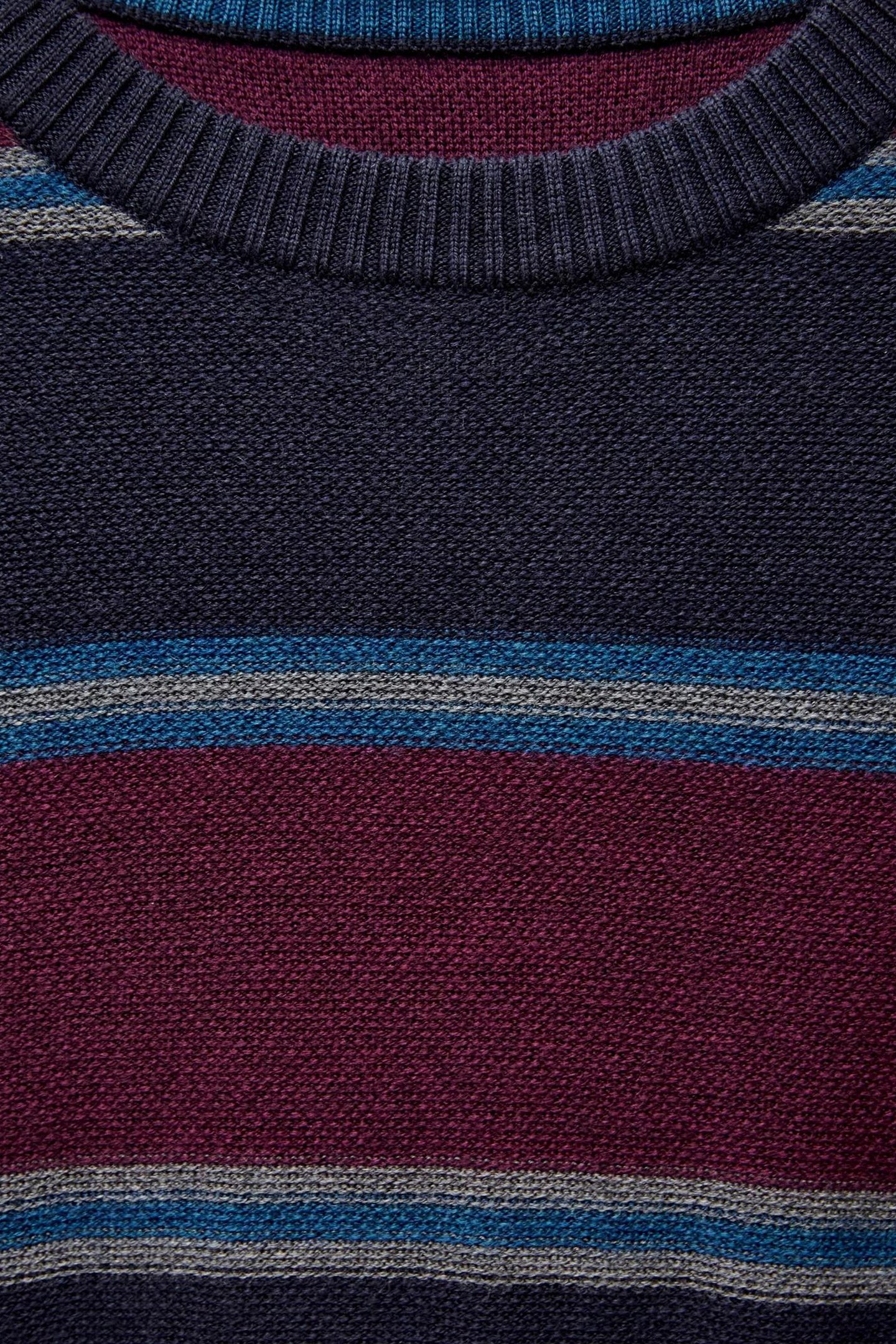 NEWPORT MERINO STRIPE CREW NAVY MULTI 4