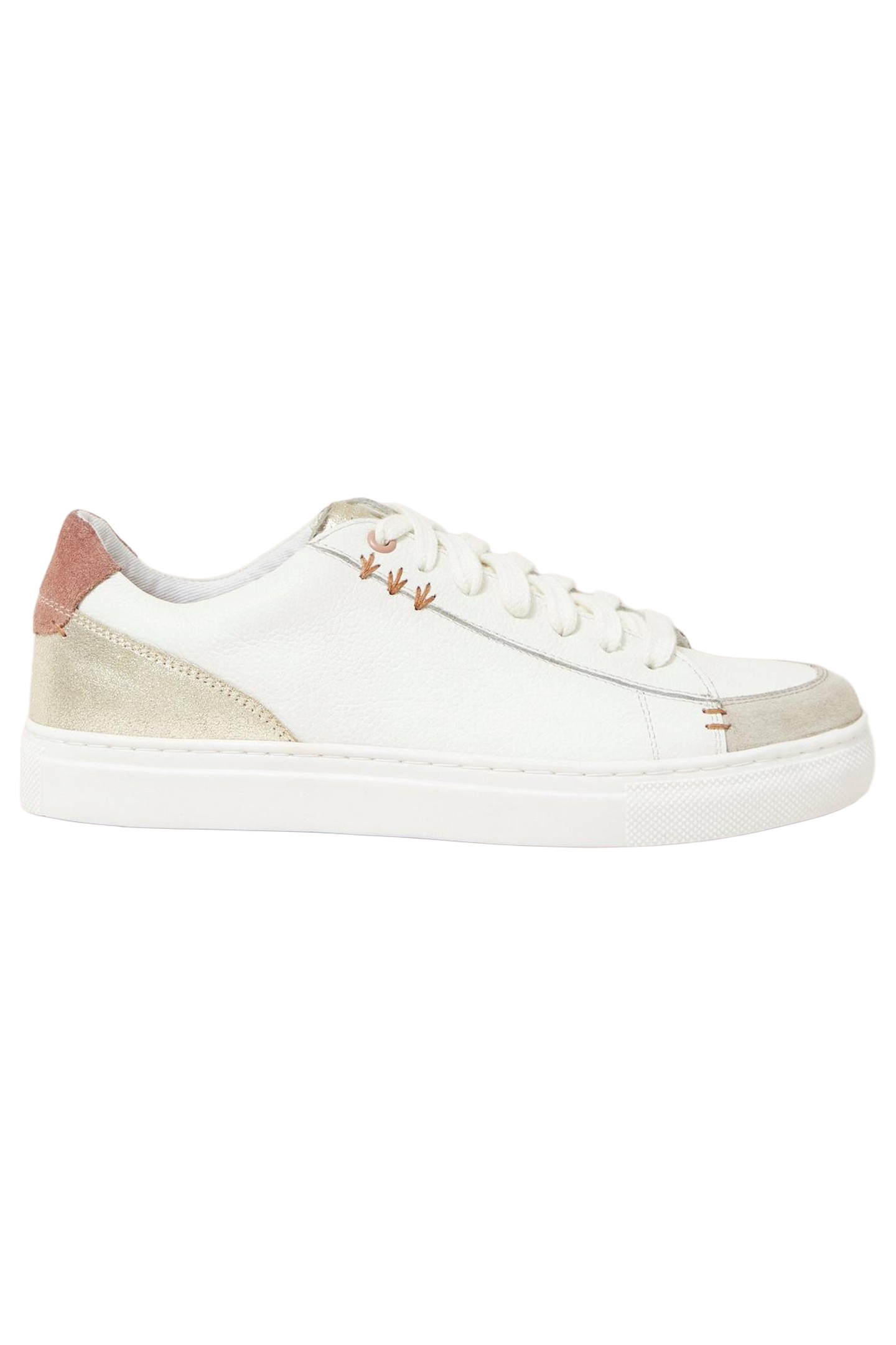 TONI LEATHER TRAINER WHITE MULTI 5