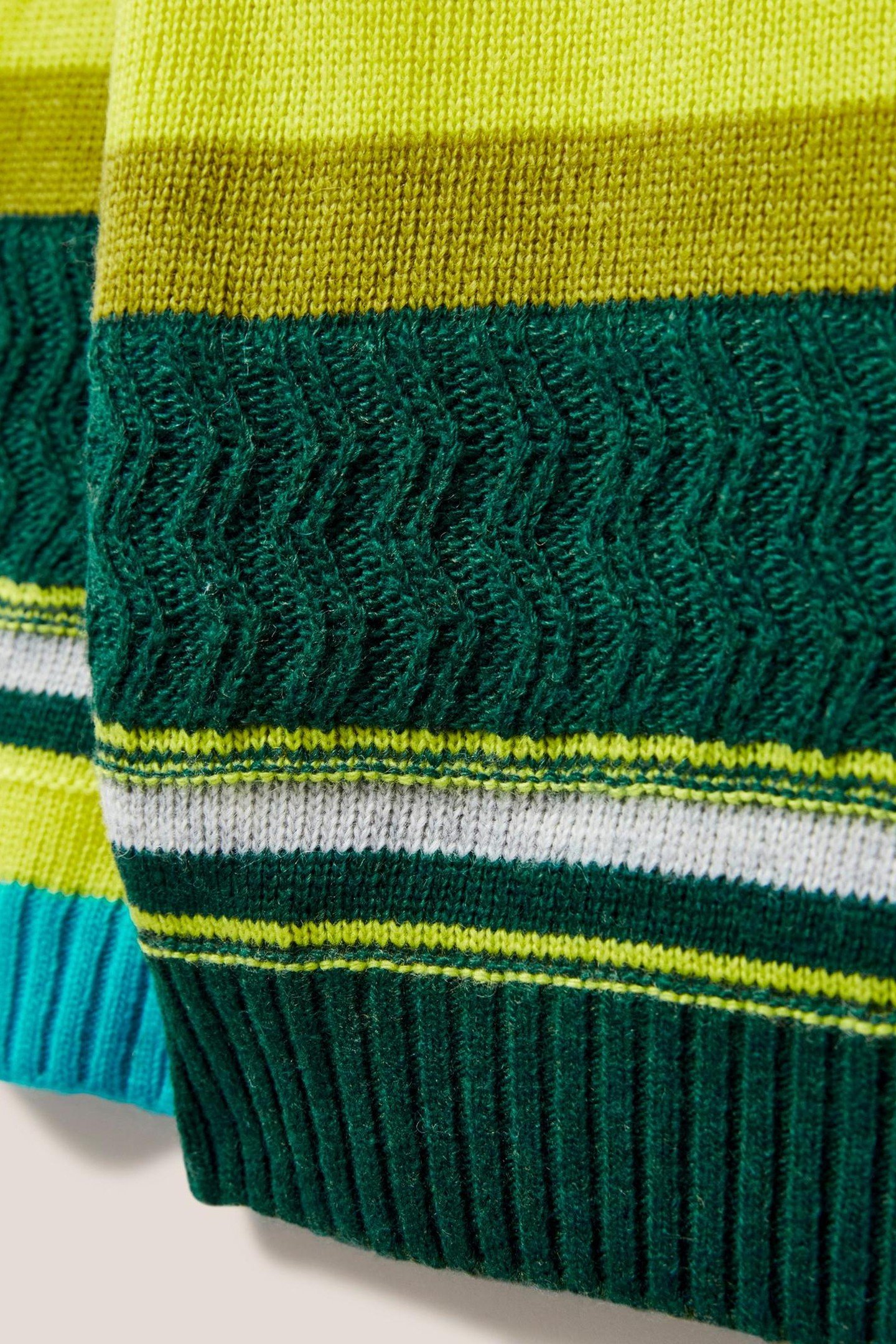 STRIPE JUMPER GREEN MULTI 2