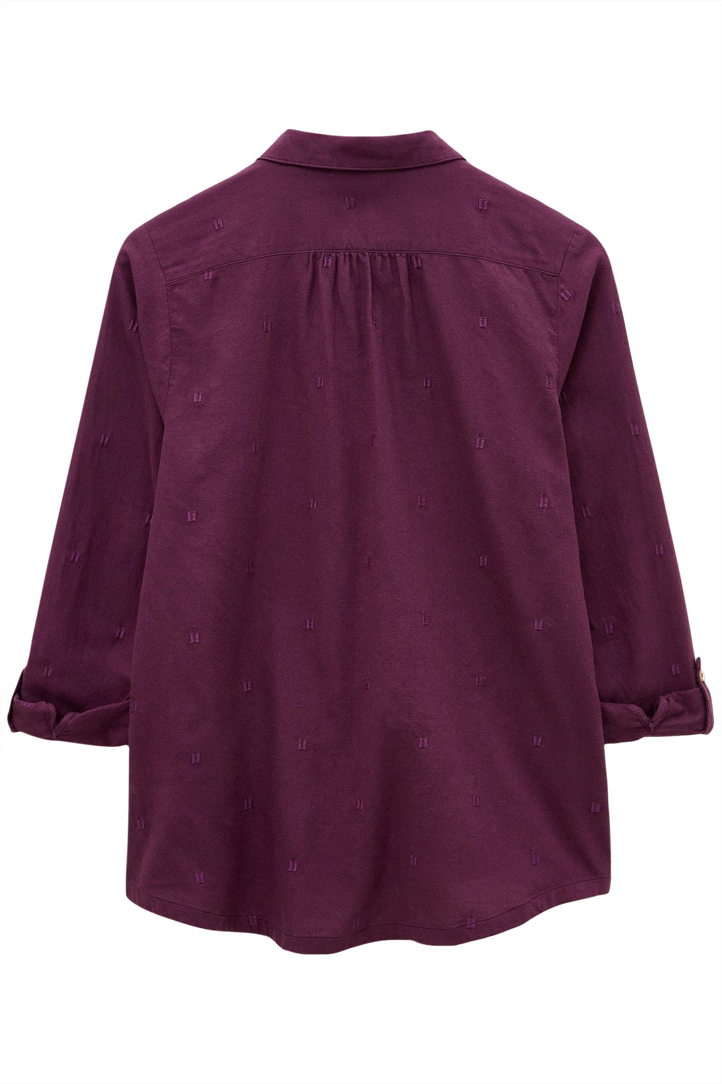 SOPHIE ORGANIC COTTON SHIRT DARK PLUM 1