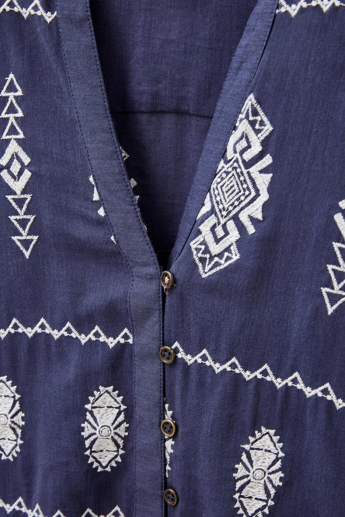 KATE EMBROIDERED SHIRT GREY MULTI 4