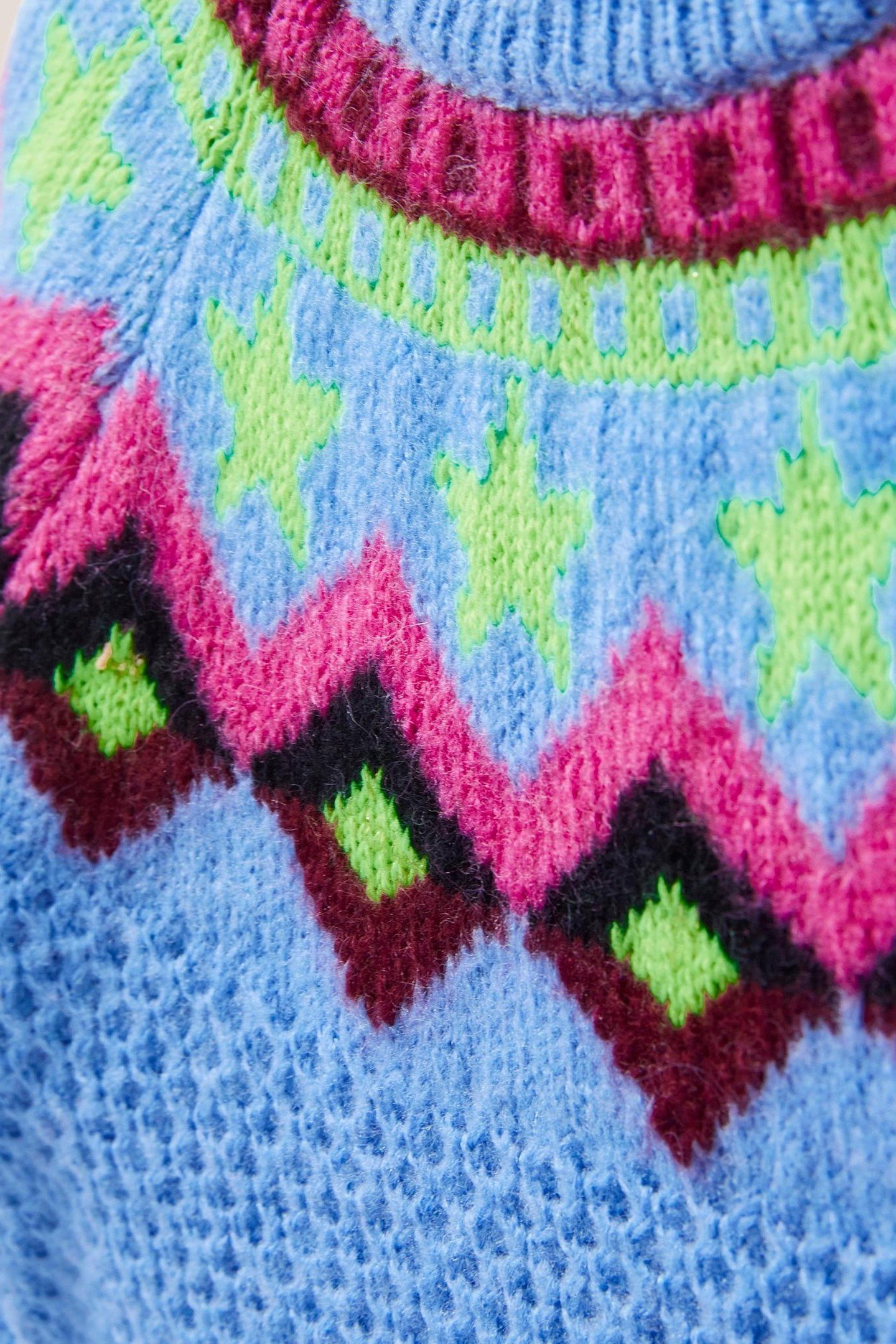 FAIRISLE JUMPER BLUE MULTI 2