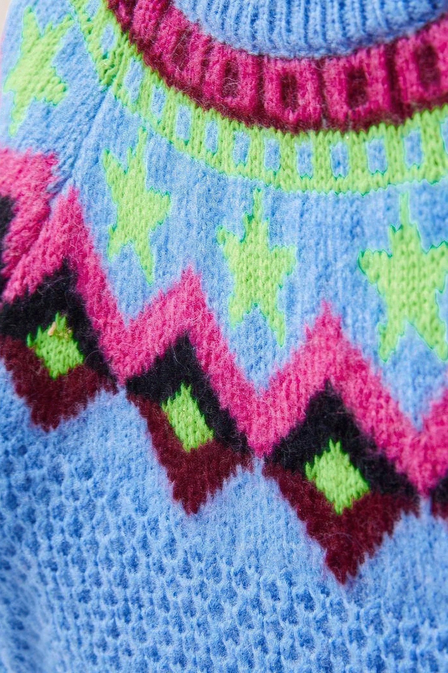 FAIRISLE JUMPER BLUE MULTI 3