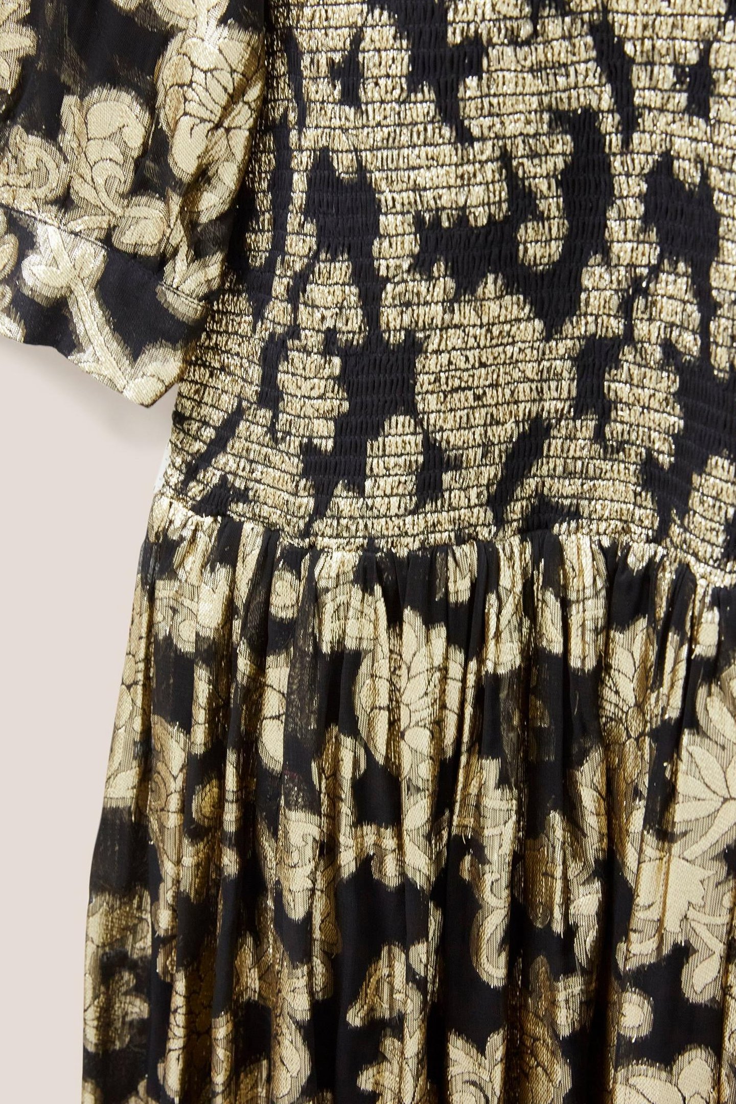 WREN METALLIC JACQUARD DRESS BLACK MULTI 4