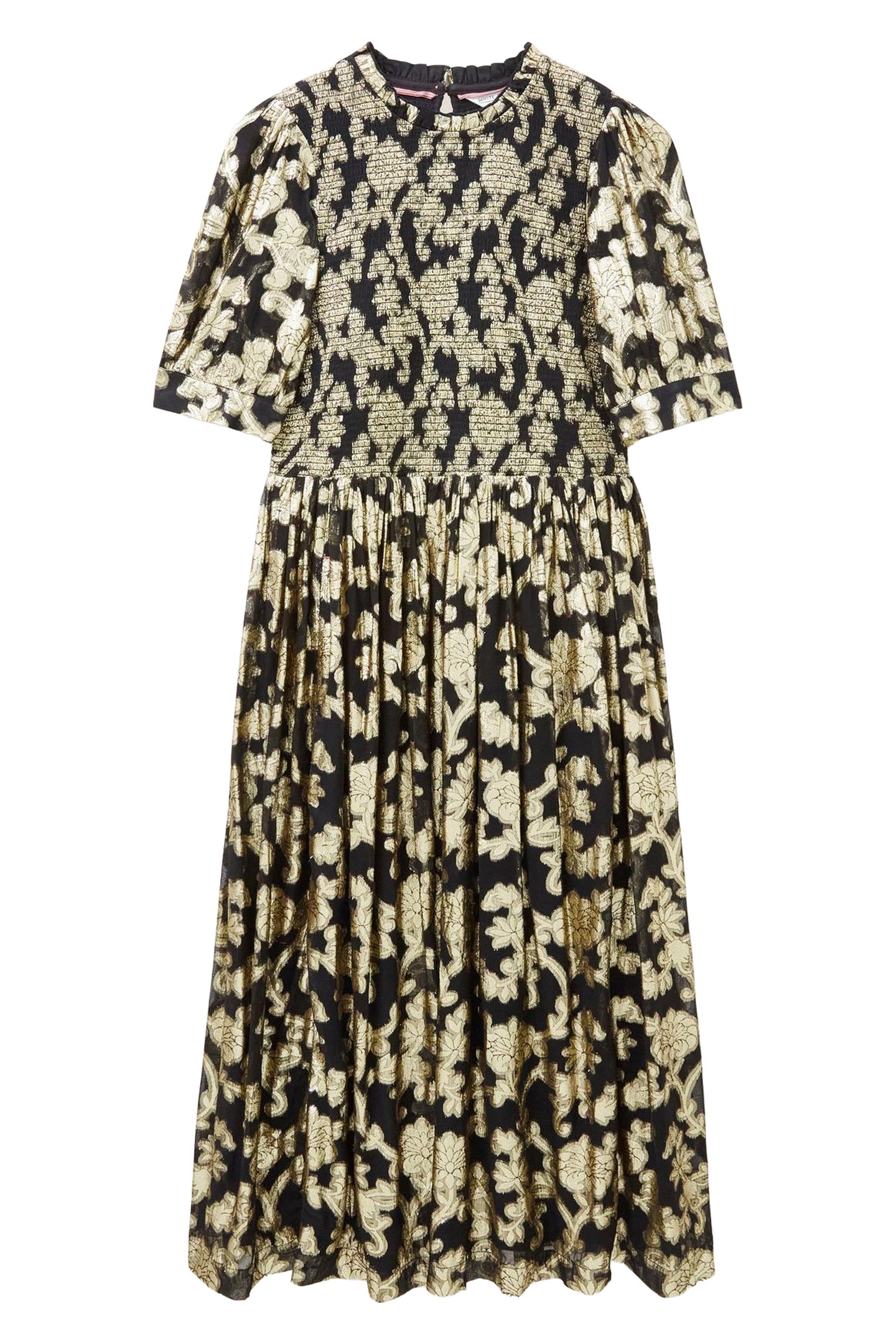 WREN METALLIC JACQUARD DRESS BLACK MULTI 1