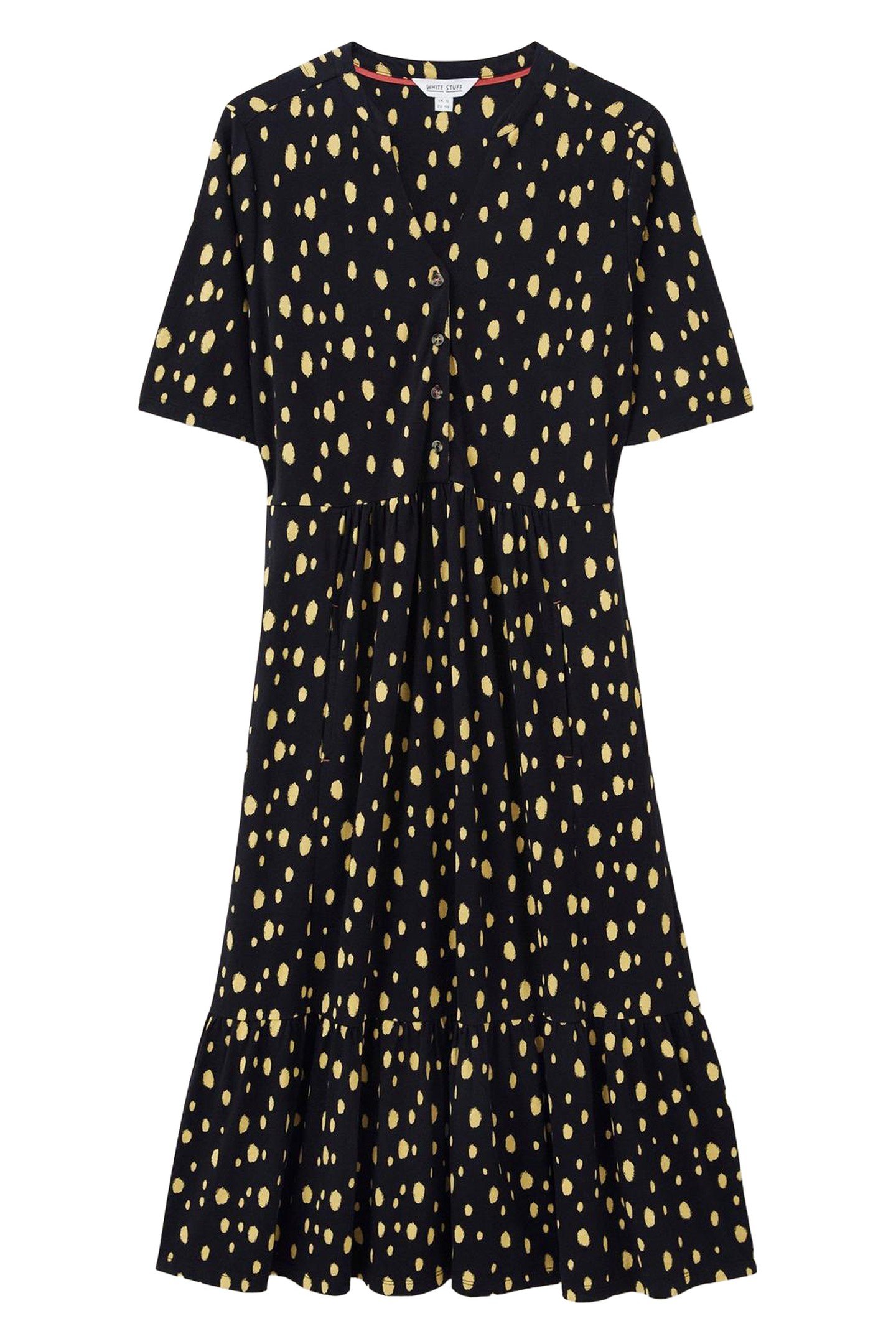 NAYA JERSEY DRESS BLACK PRINT 2
