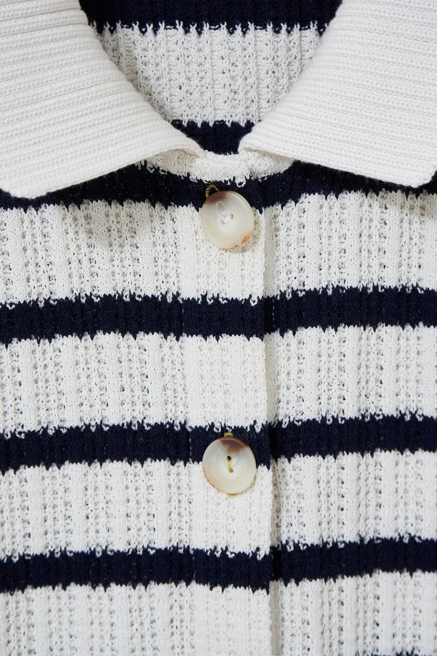 STRIPE COLLAR TOP BLACK MULTI 4