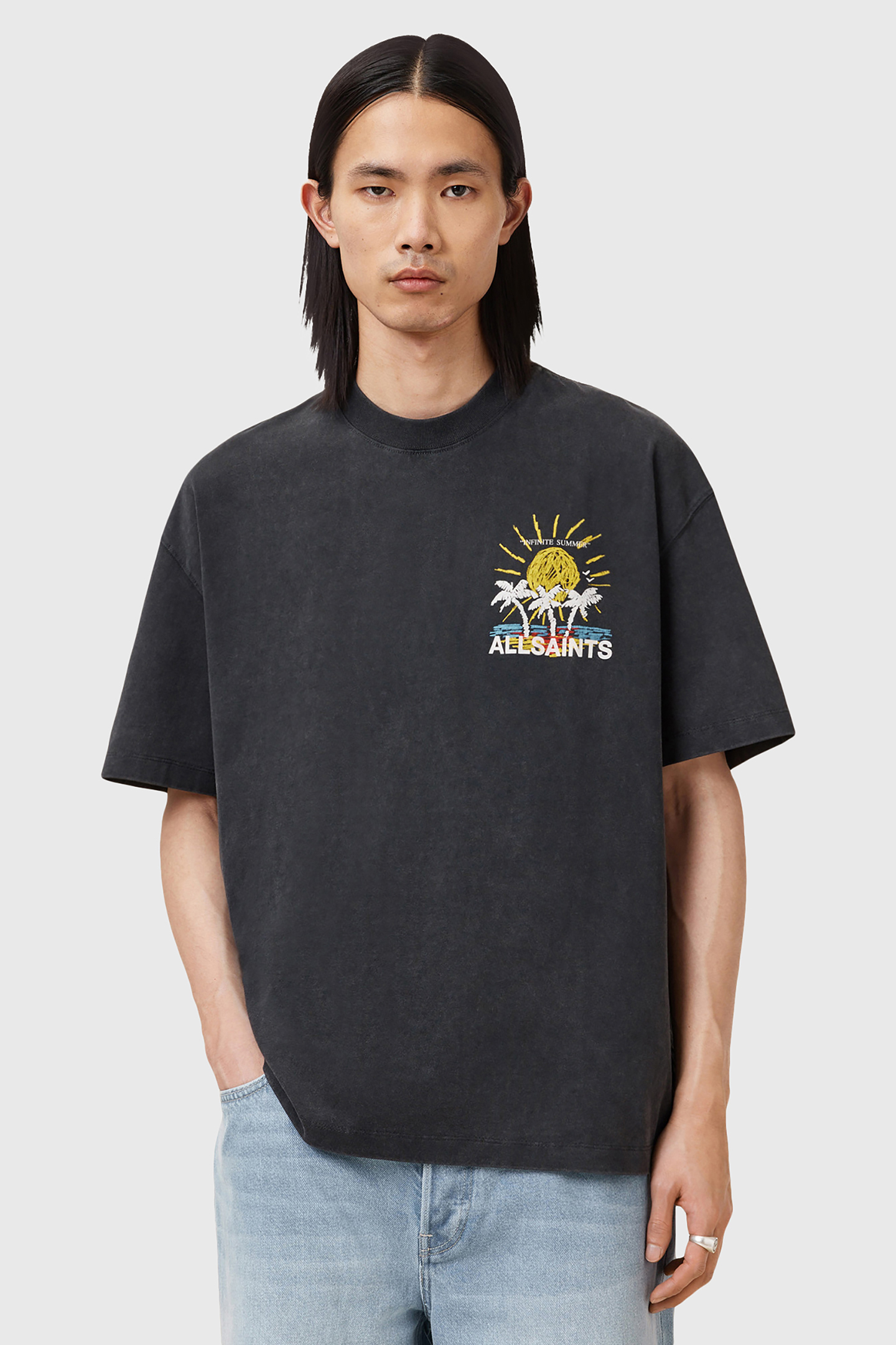 COVE SS CREW WASHED BLACK 1