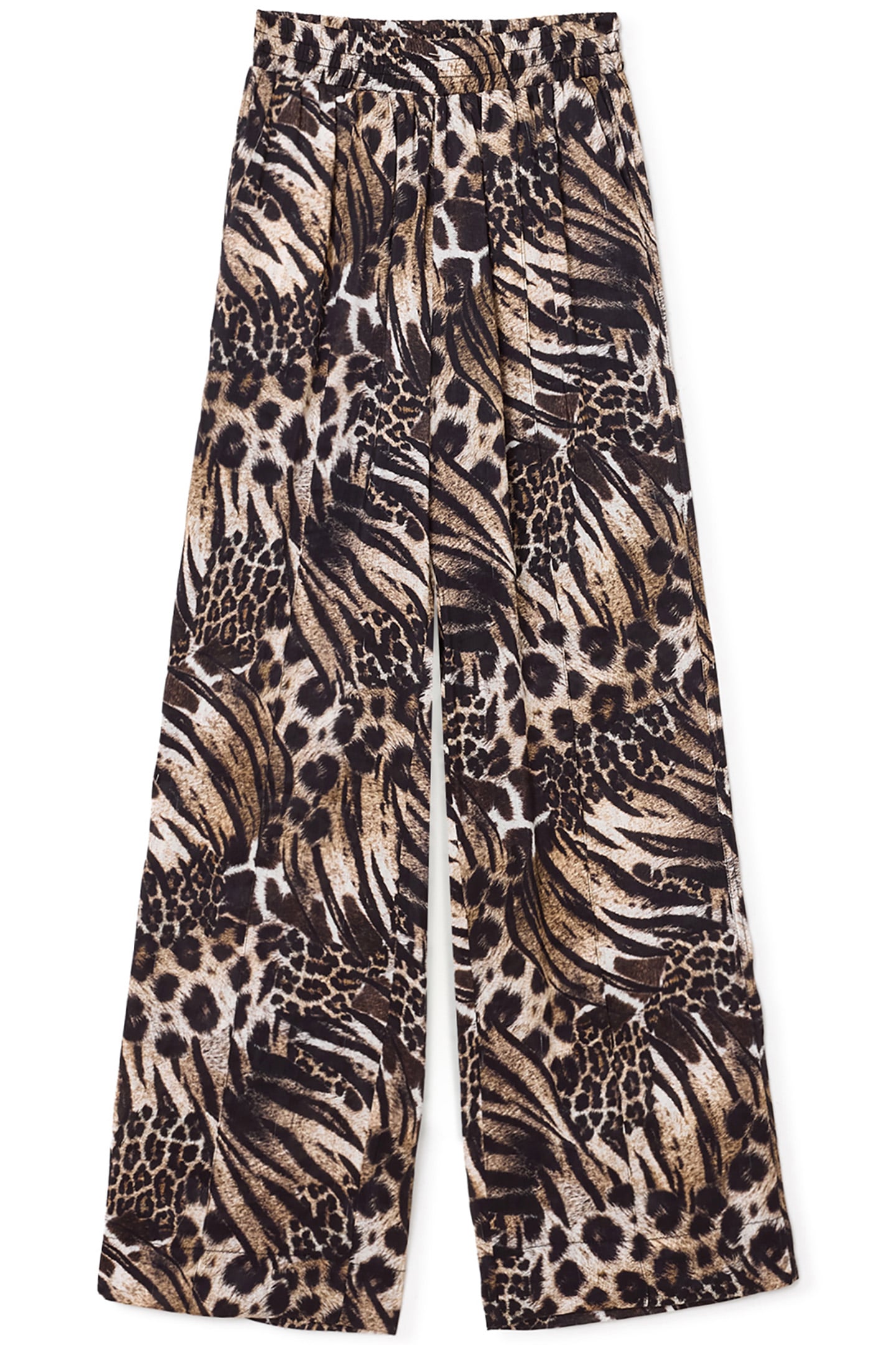 CHARLI LINEN TROUSER TRIO TAUPE BROWN 6