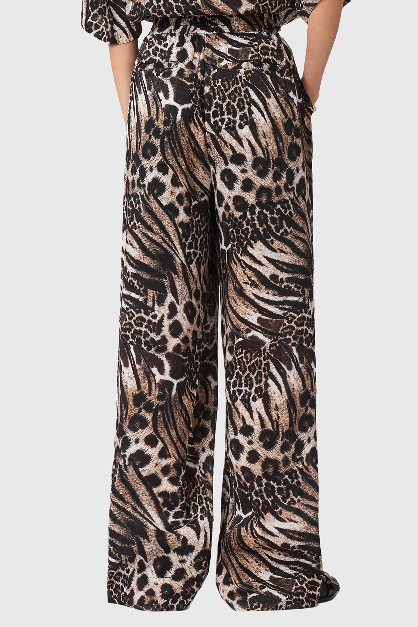 CHARLI LINEN TROUSER TRIO TAUPE BROWN 4