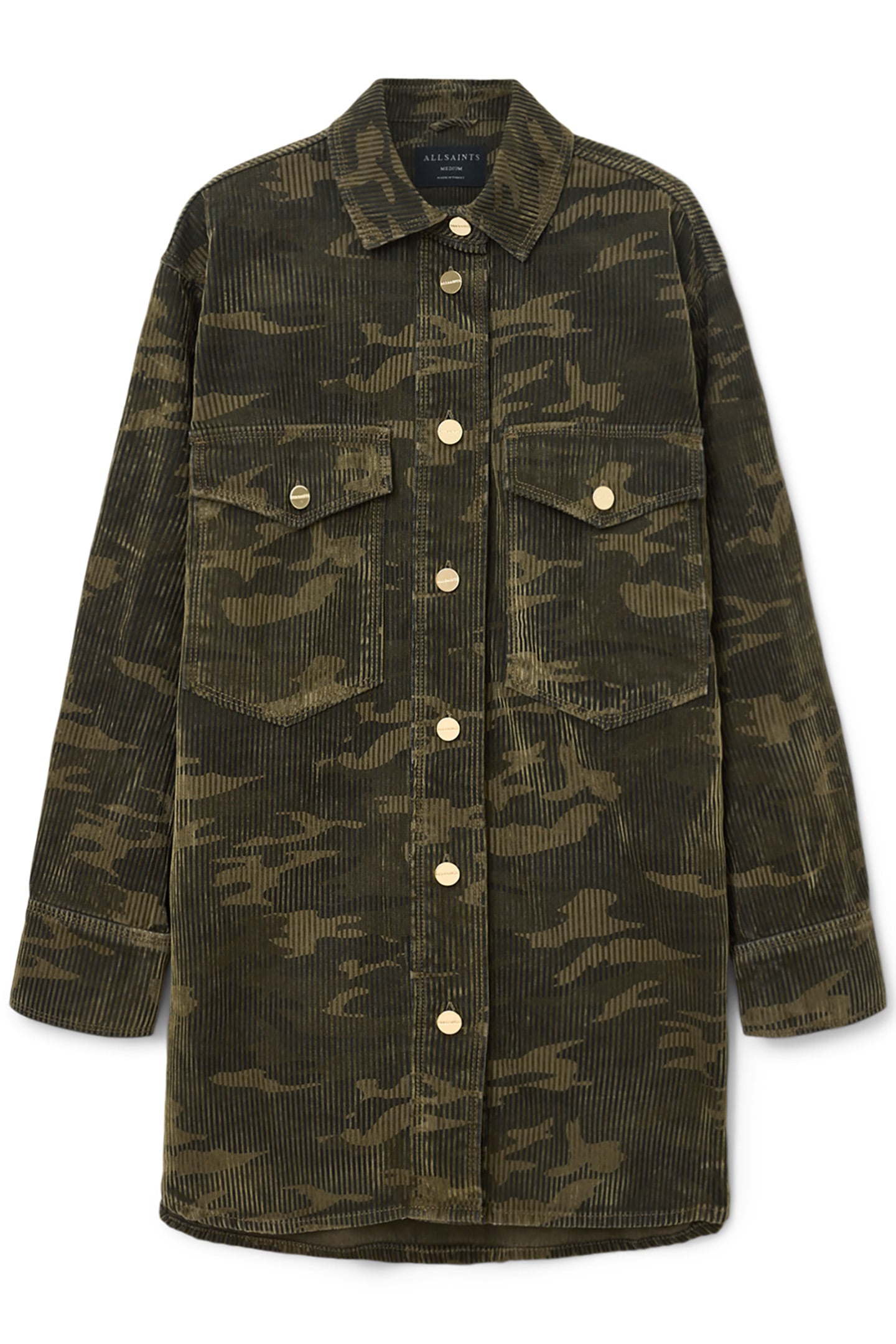 FAYE FLOCKED DRESS CAMO GREEN 5