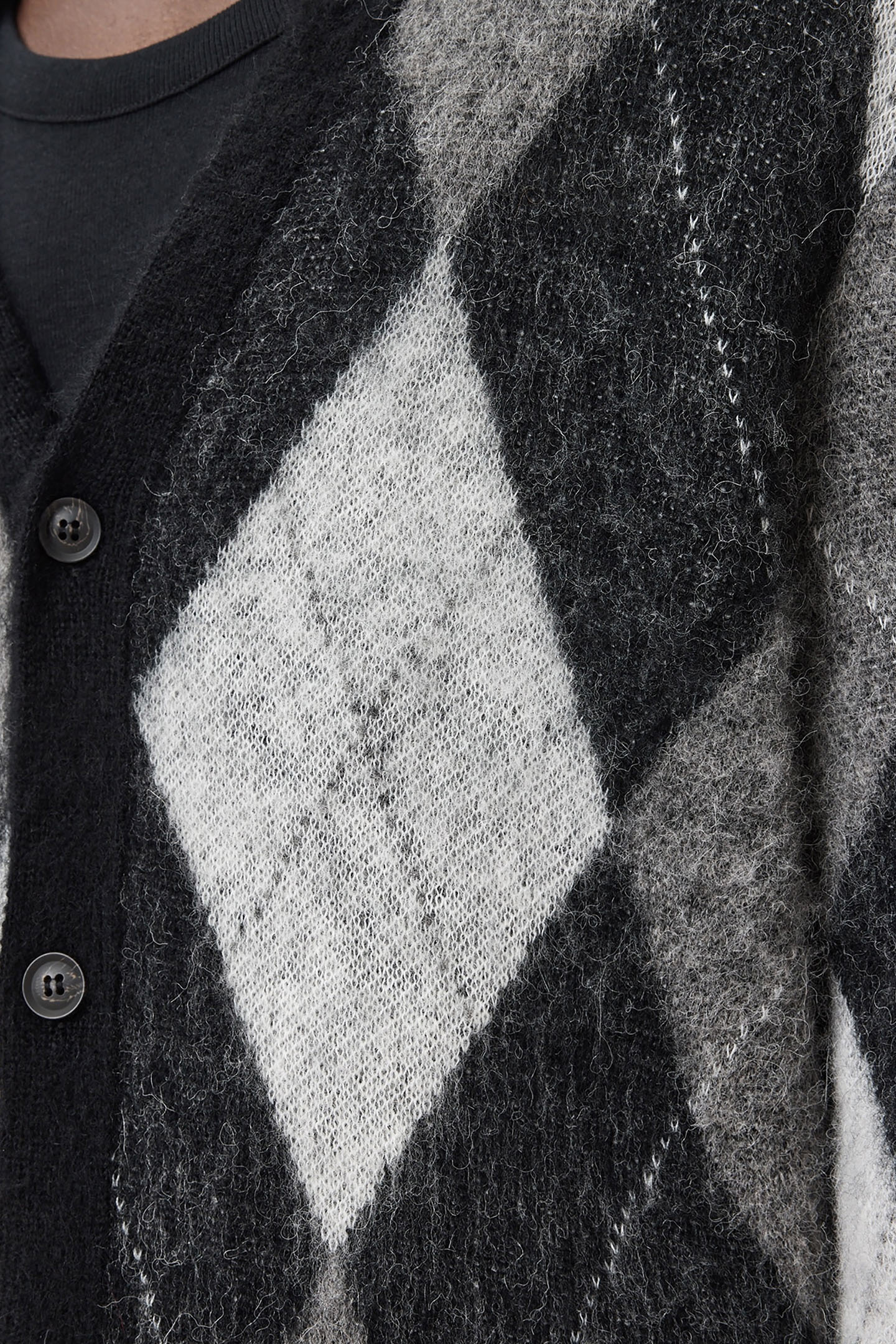BOWER CARDIGAN BLACK/WHITE 8
