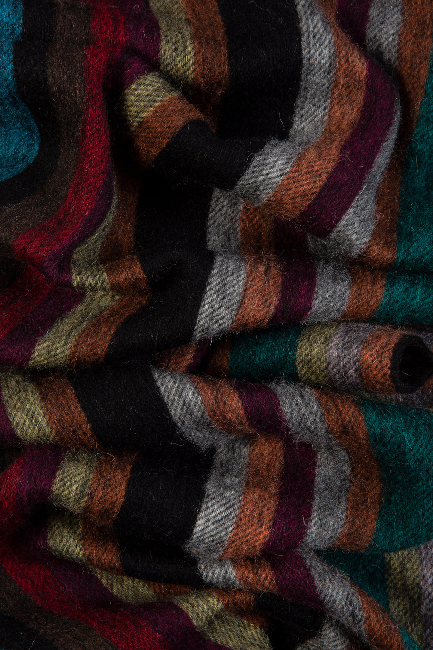 SCARF ARTIST WOOL MULTI COLOURED 4