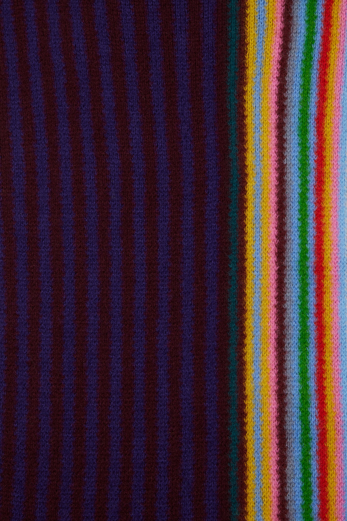 SCARF MULTI EDGE REVERSIBLE BURGUNDY/ BORDE 4