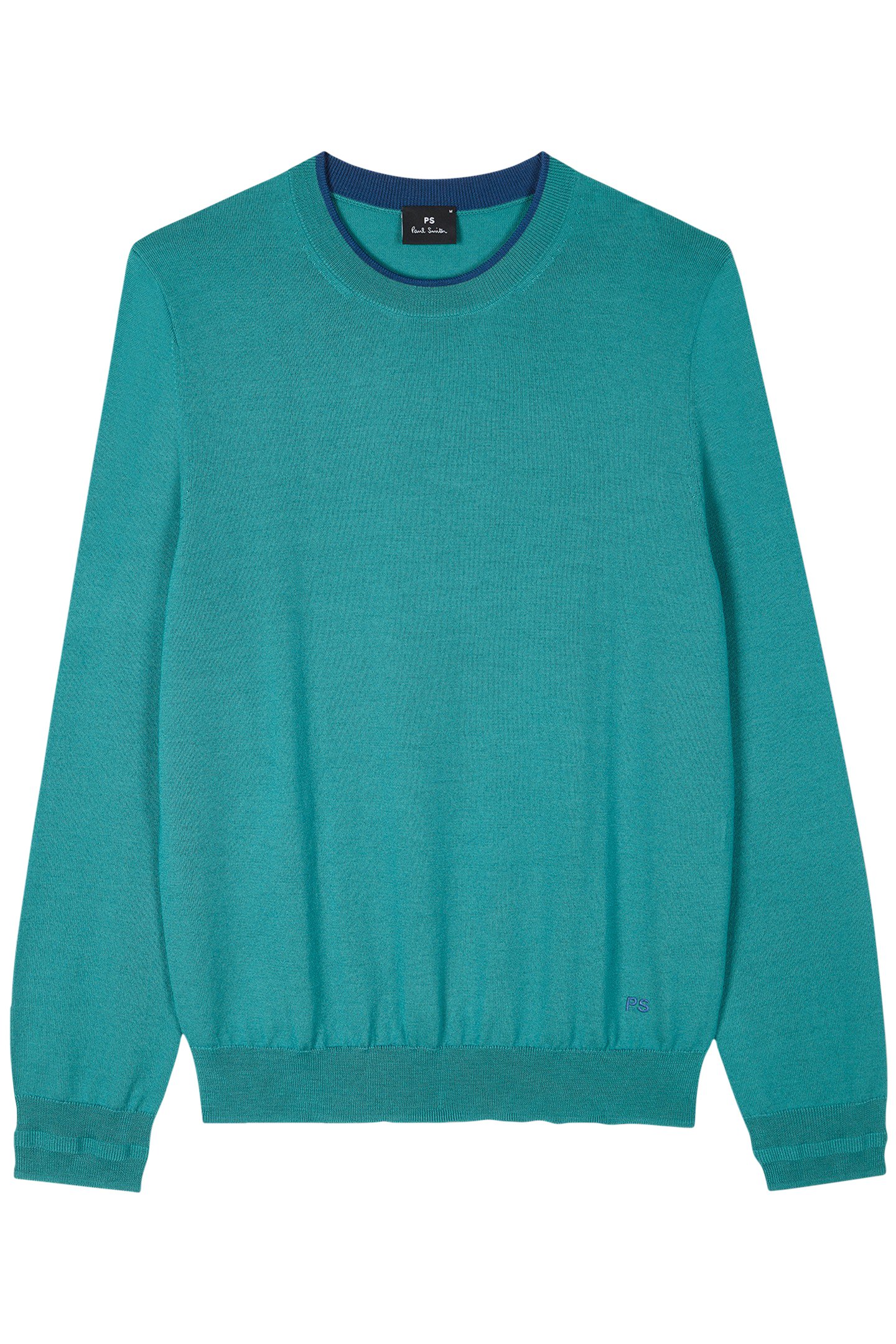 SWEATER CREW NECK PETROL GREEN 1
