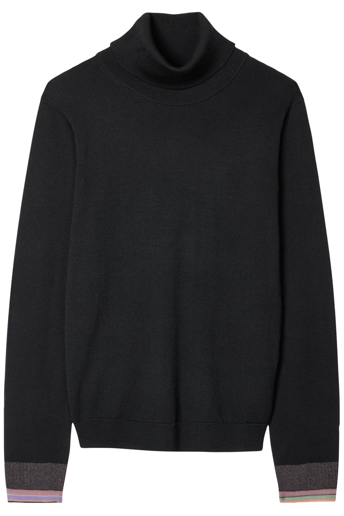 KNITTED SWEATER ROLL NECK BLACK 1